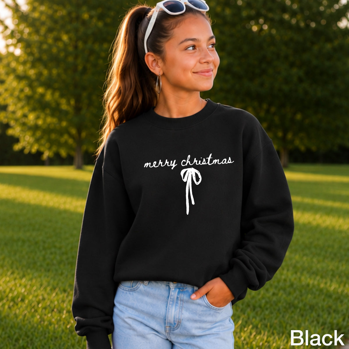 Merry Christmas Youth Crewneck Sweatshirt