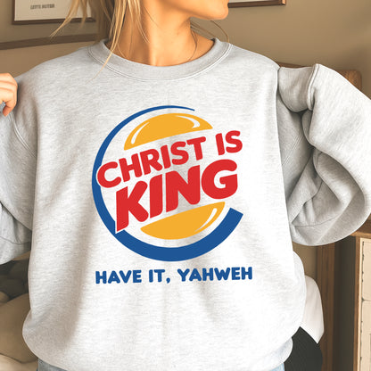 Christ Is King Christian Crewneck Sweatshirt