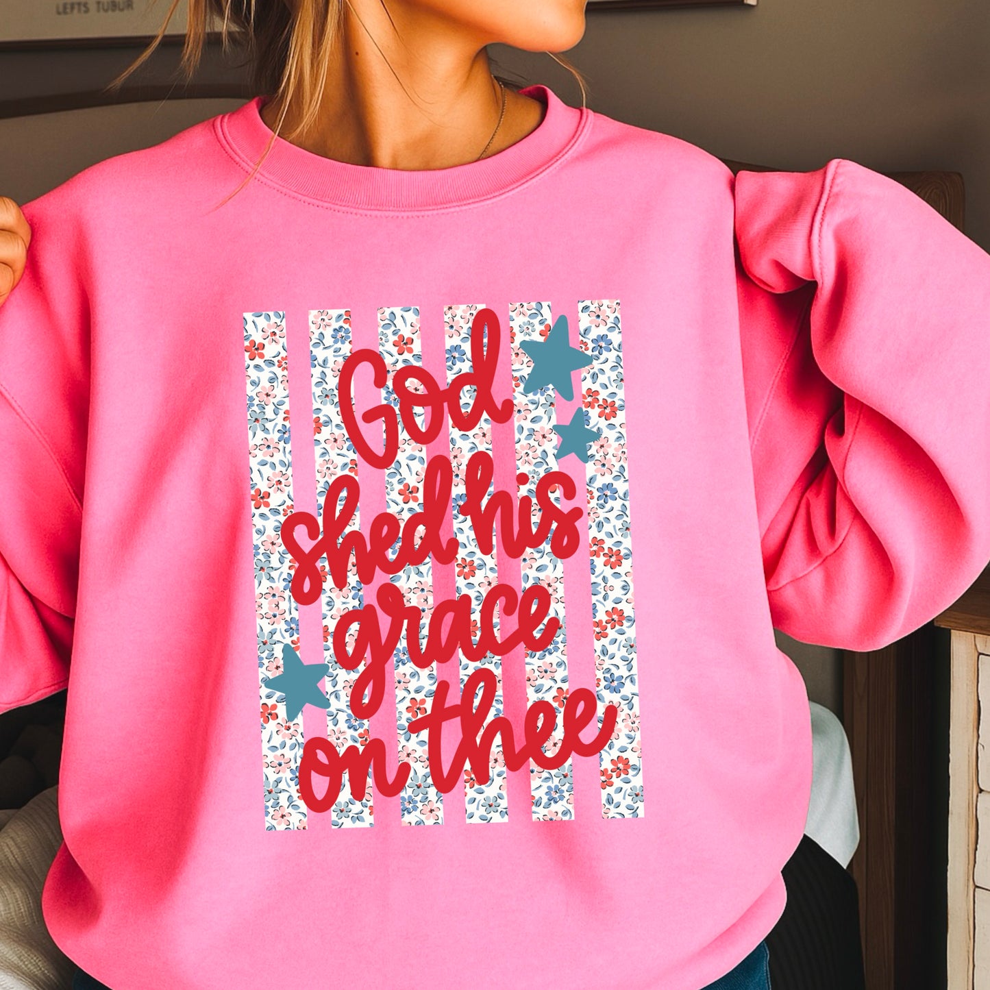 God Shed His Grace On Thee Crewneck Sweatshirt