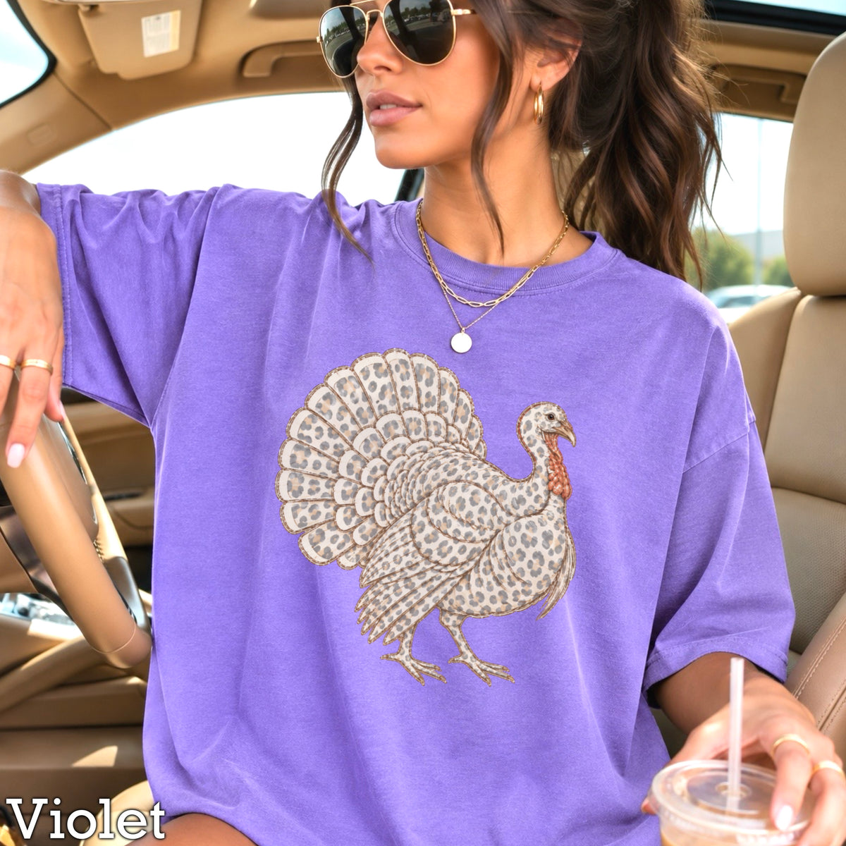 Turkey Thanksgiving Comfort Color Graphic Tee