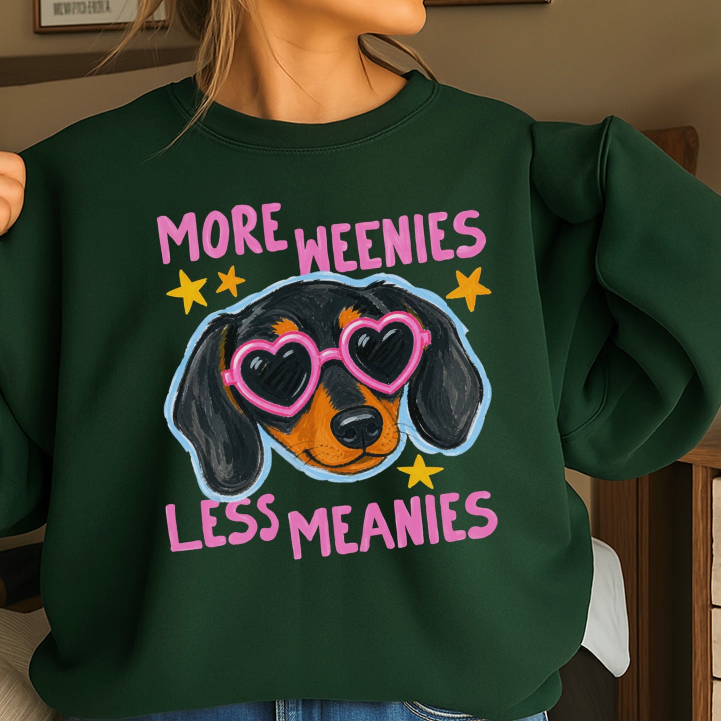 More Weenies Less Meanies Crewneck Sweatshirt