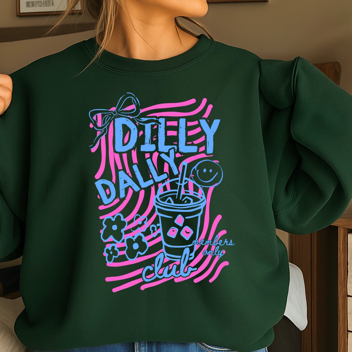 Dilly Dally Club Crewneck Sweatshirt