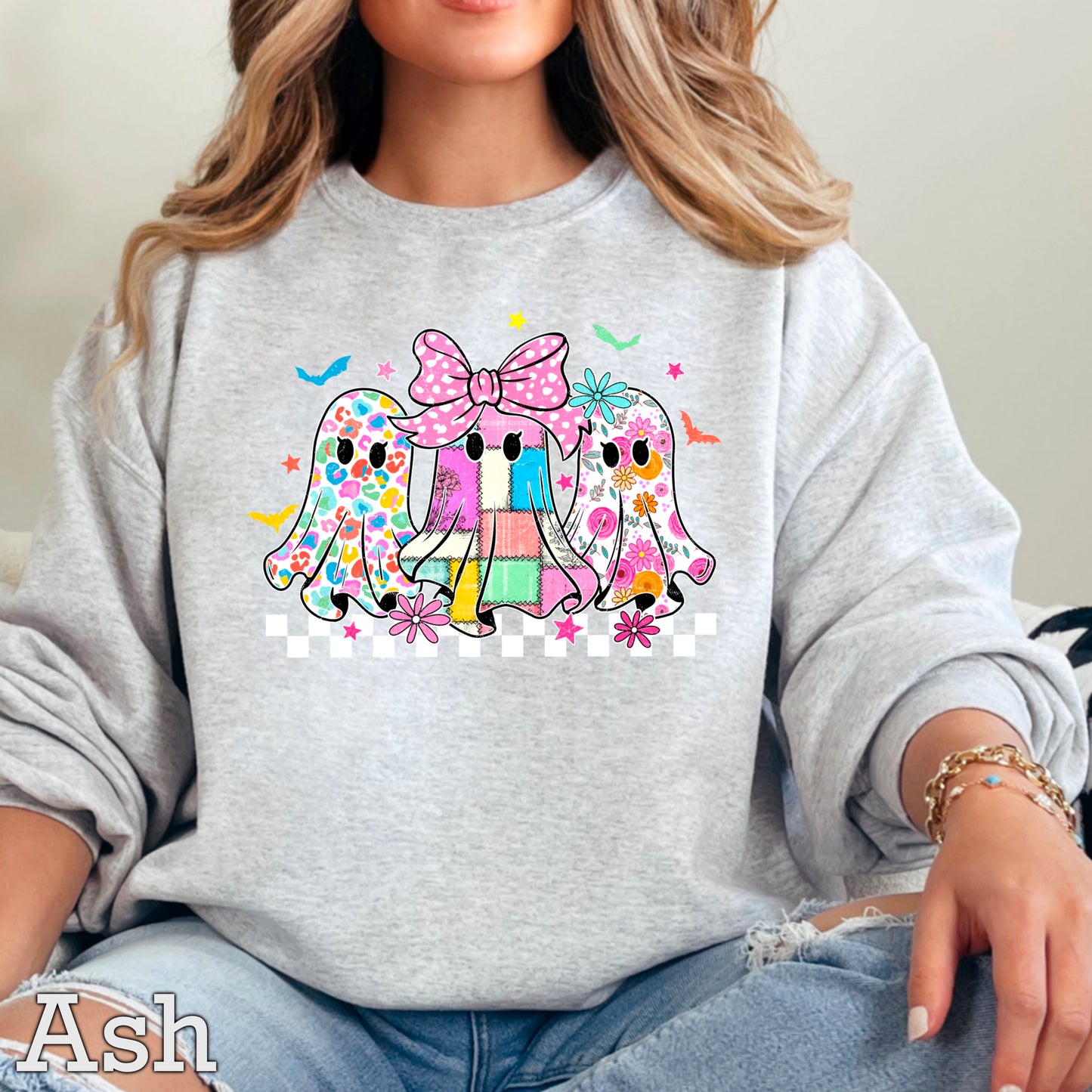 Retro Ghost Crewneck Sweatshirt