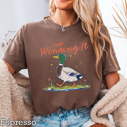 Just Winging It Comfort Color Graphic Tee