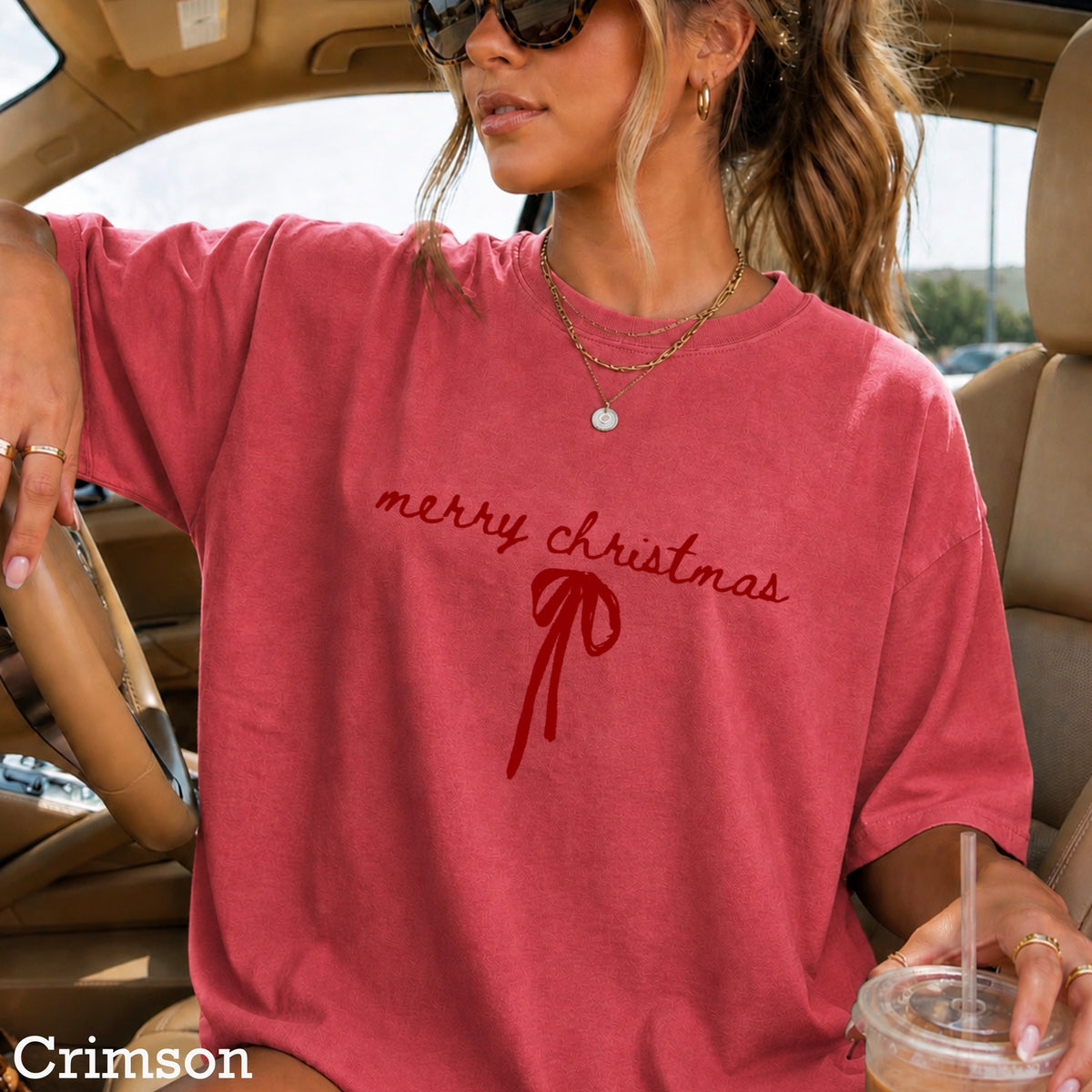 Merry Christmas Comfort Color Graphic Tee