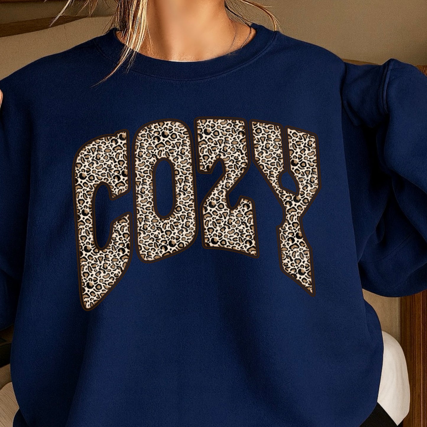 Leopard Cozy Crewneck Sweatshirt
