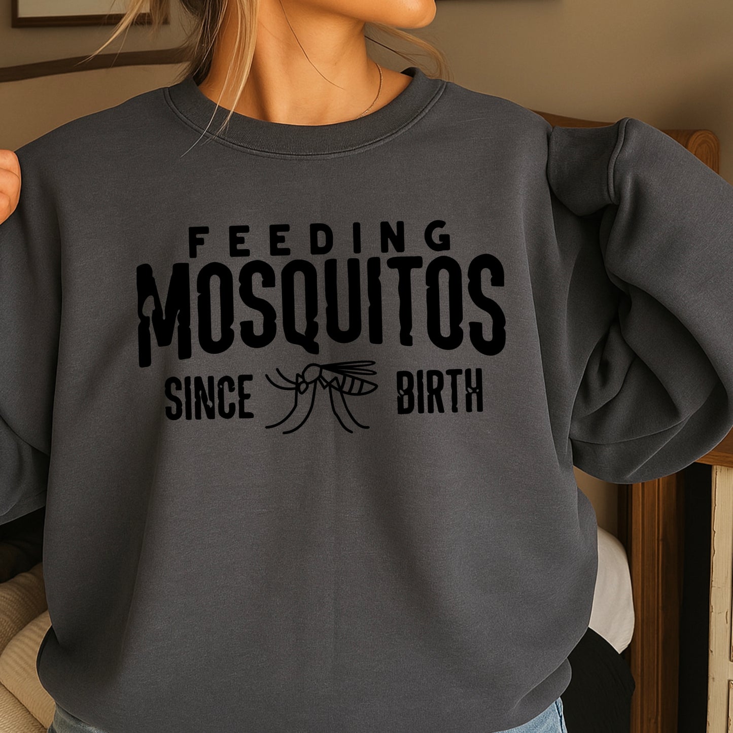 Feeding Mosquitoes Crewneck Sweatshirt