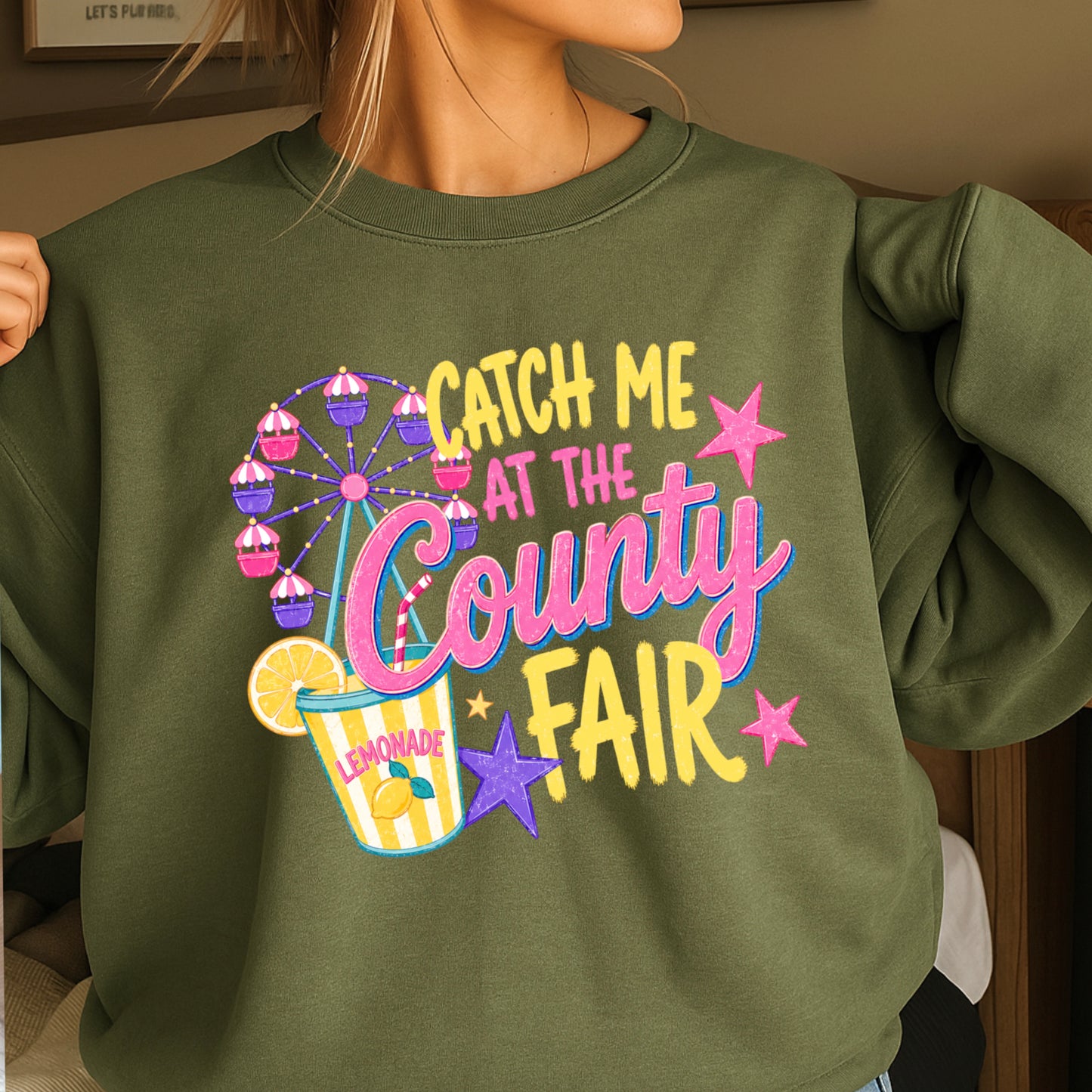 Catch Me At The County Fair Crewneck Sweatshirt
