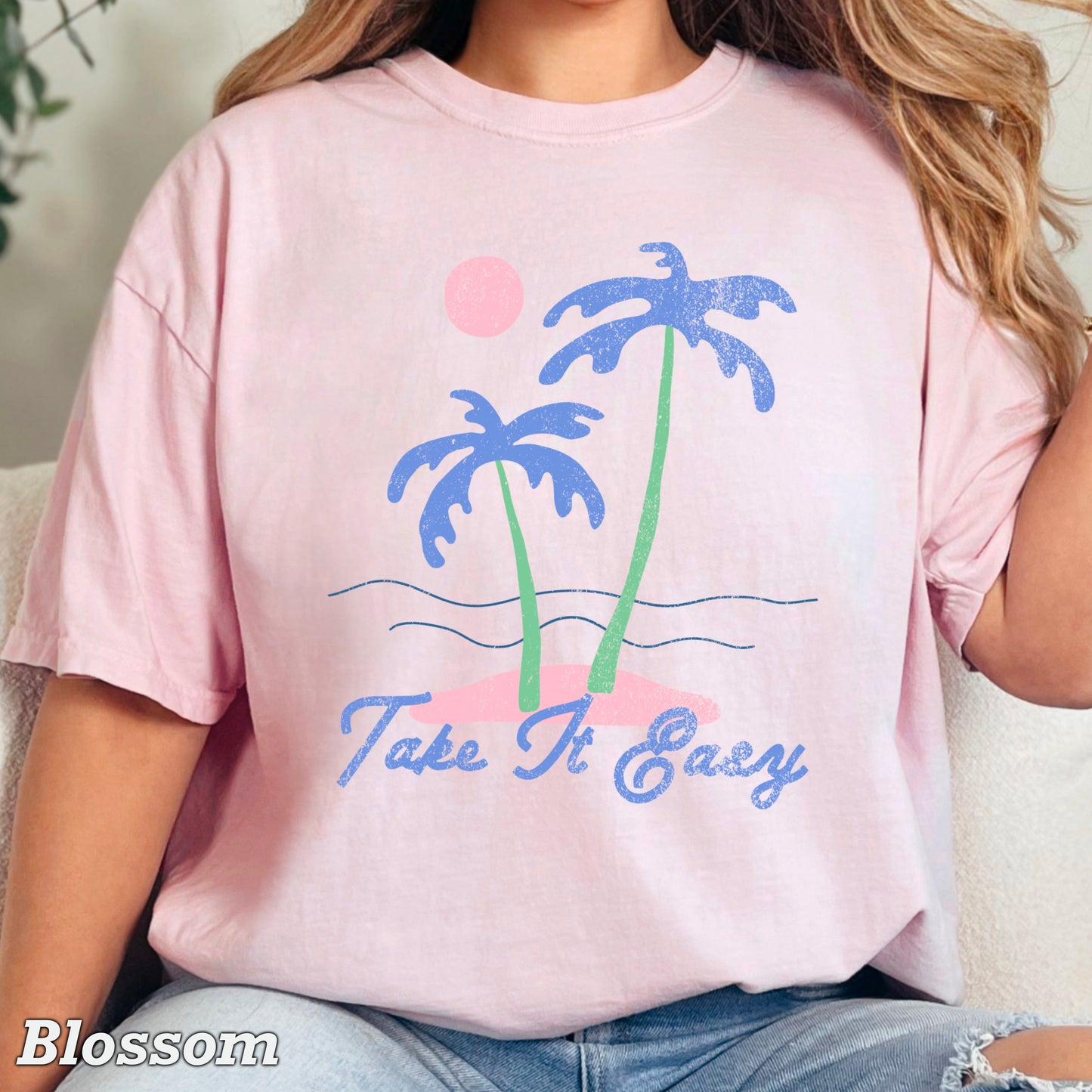 Take It Easy Comfort Color Graphic Tee