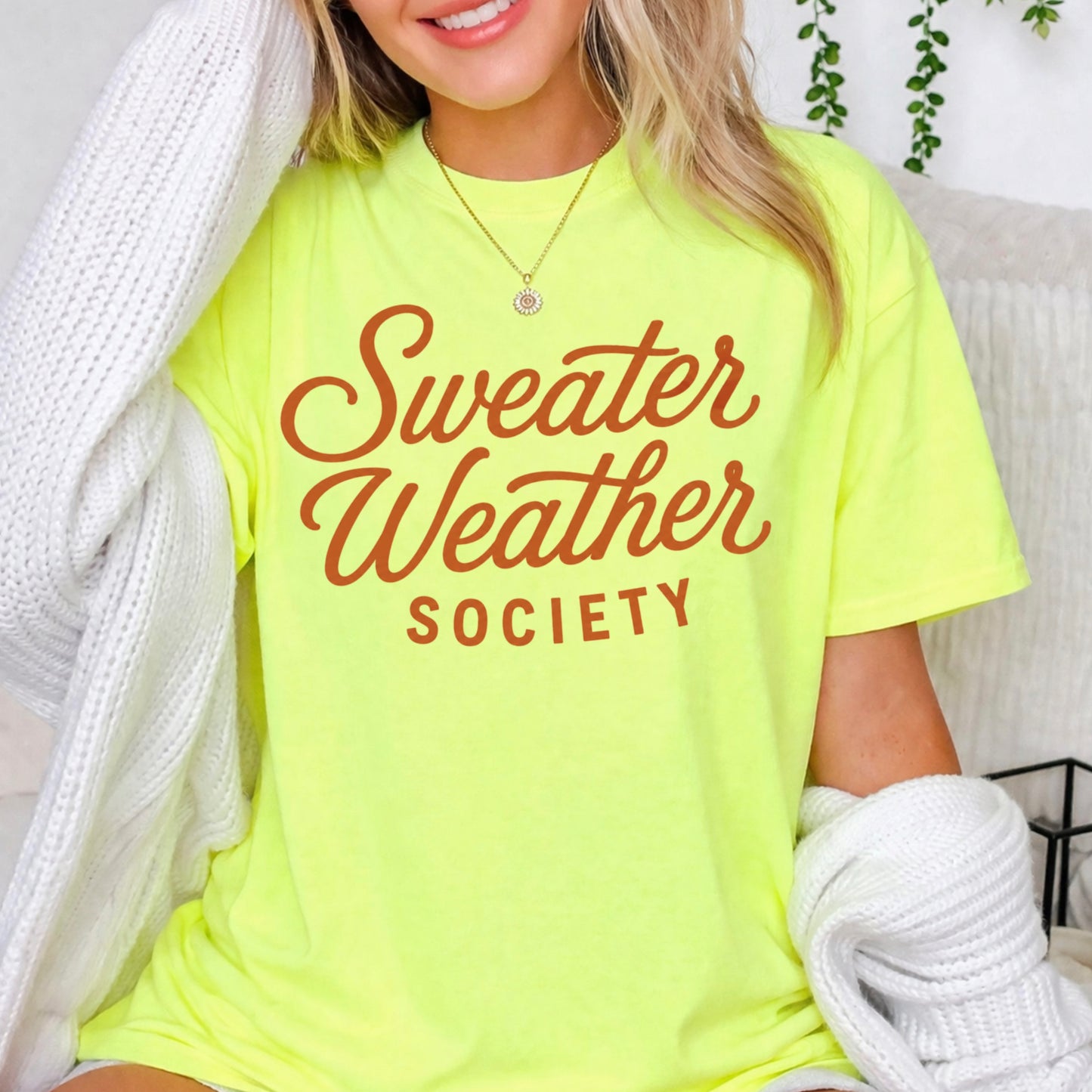 Sweater Weather Society Comfort Color Graphic Tee