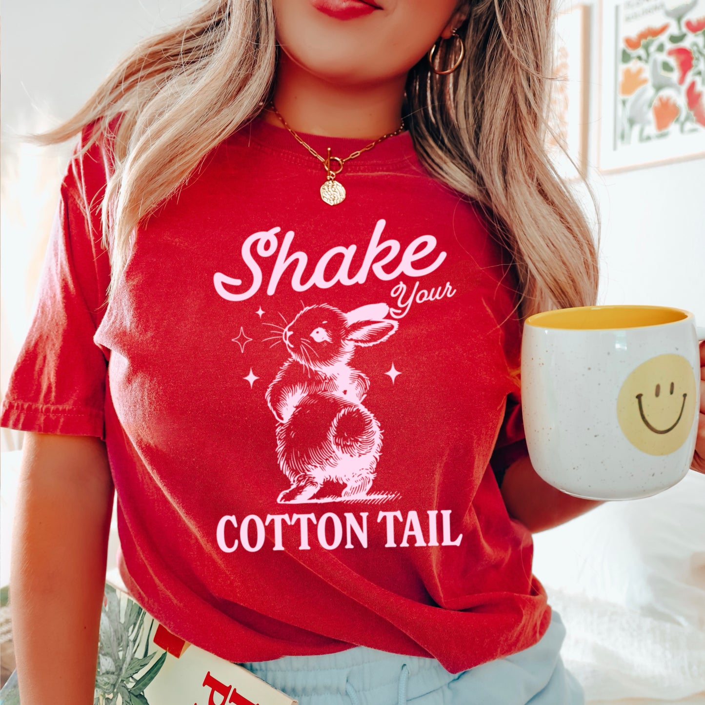 Shake Your Cotton Tail Easter Comfort Color Graphic Tee