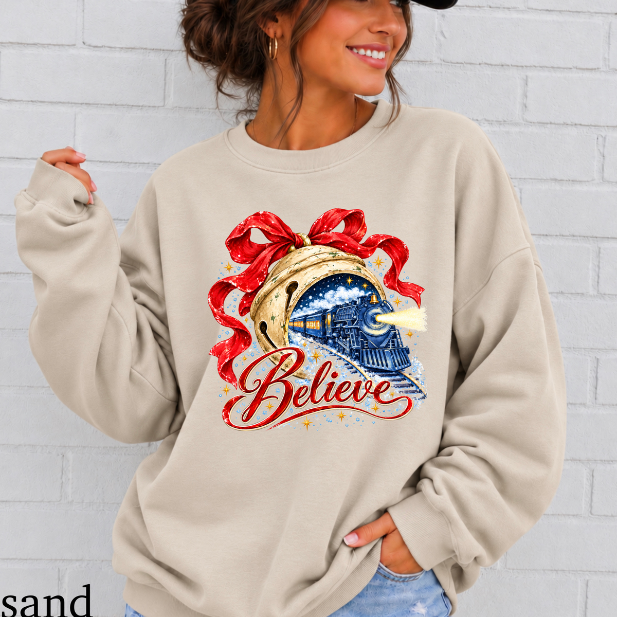 Believe Christmas Crewneck Sweatshirt