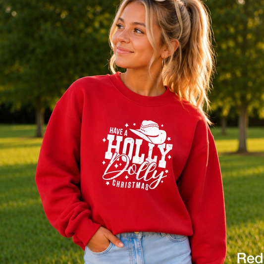 Have A Holly Christmas Youth Crewneck Sweatshirt