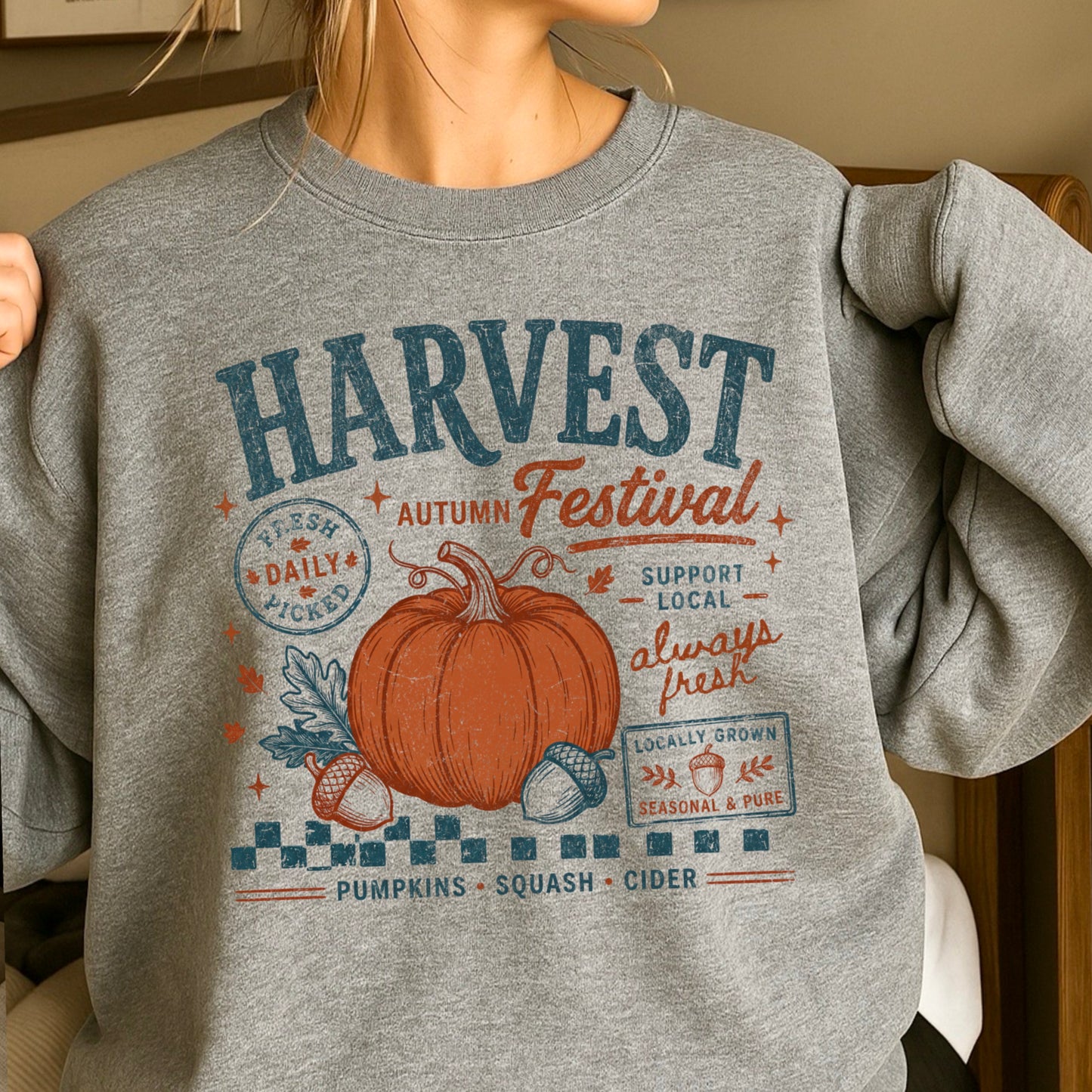 Harvest Festival Fall Crewneck Sweatshirt