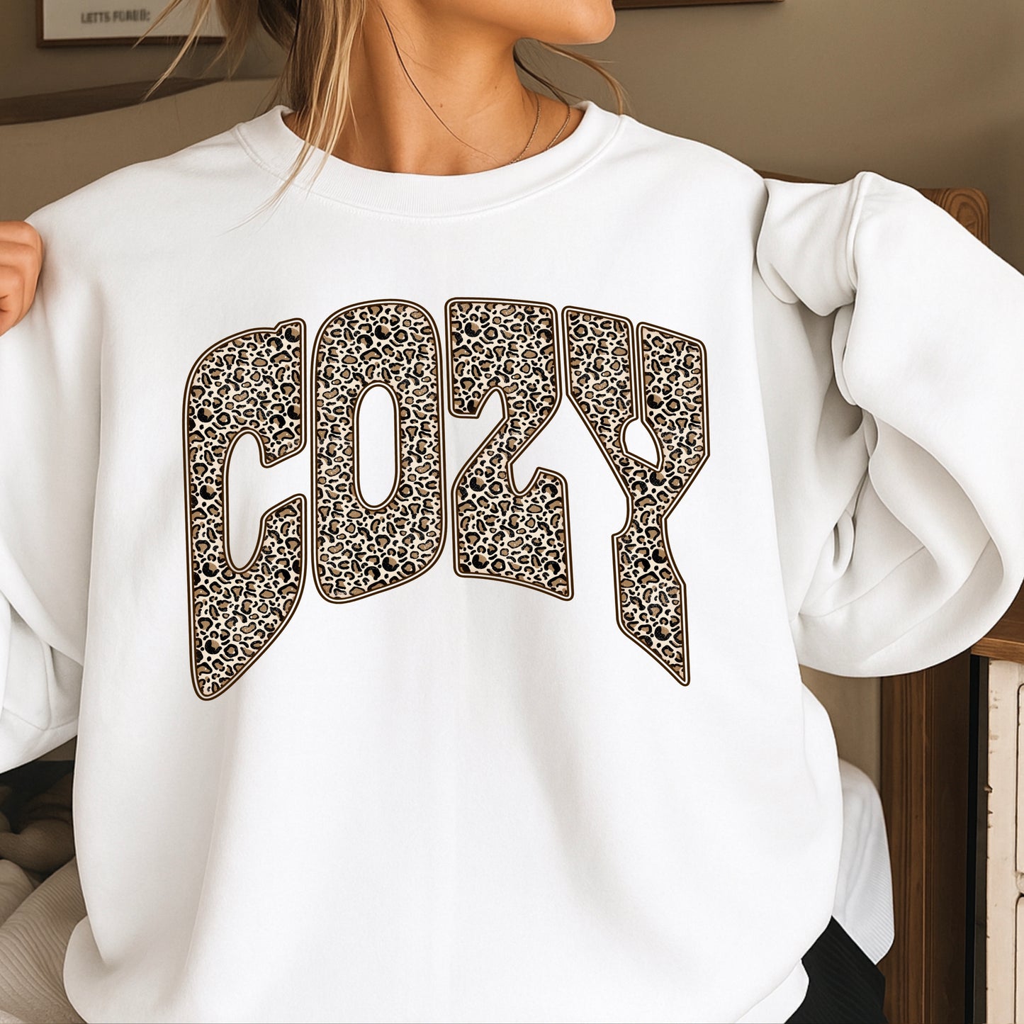 Leopard Cozy Crewneck Sweatshirt