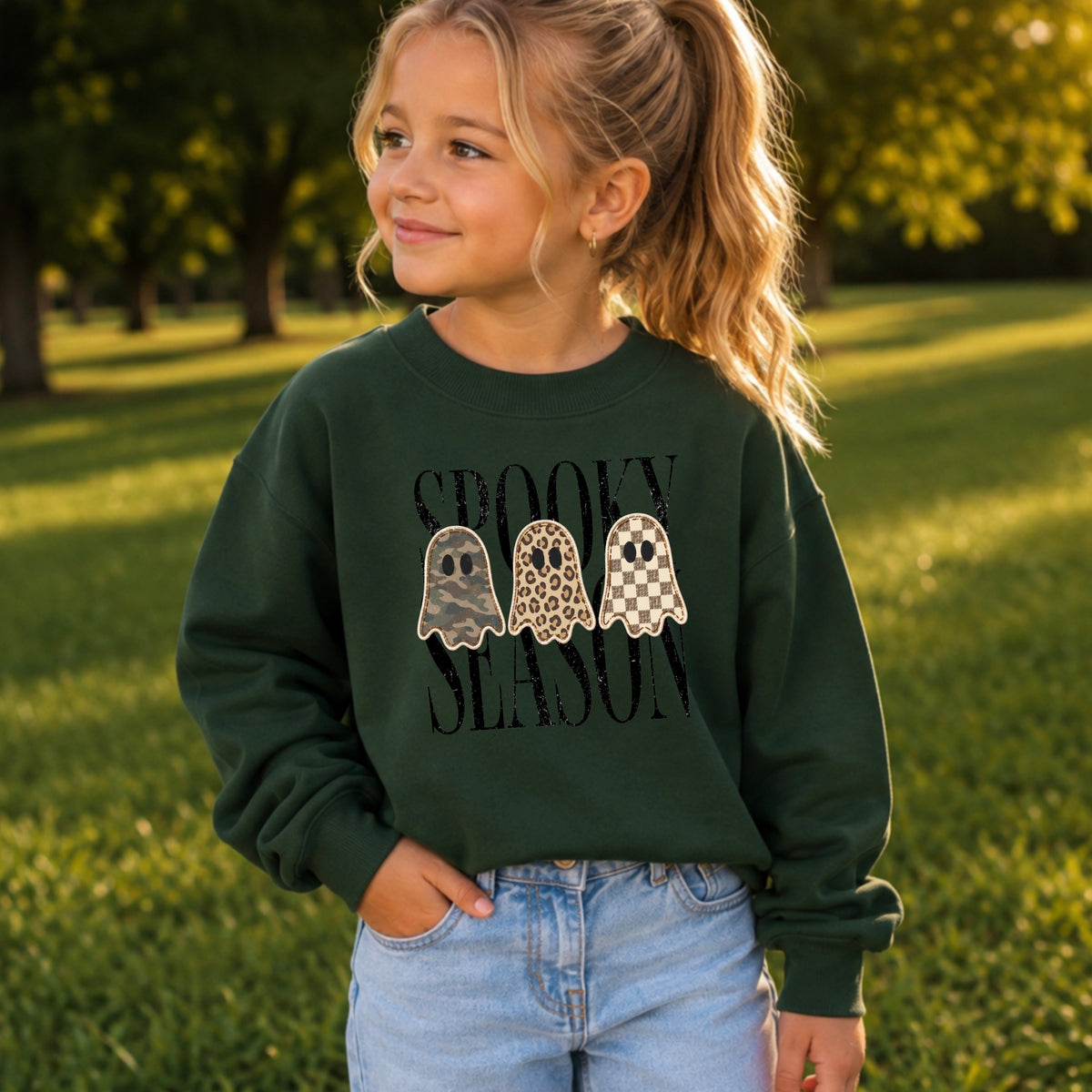 Spooky Season Youth Crewneck Sweatshirt