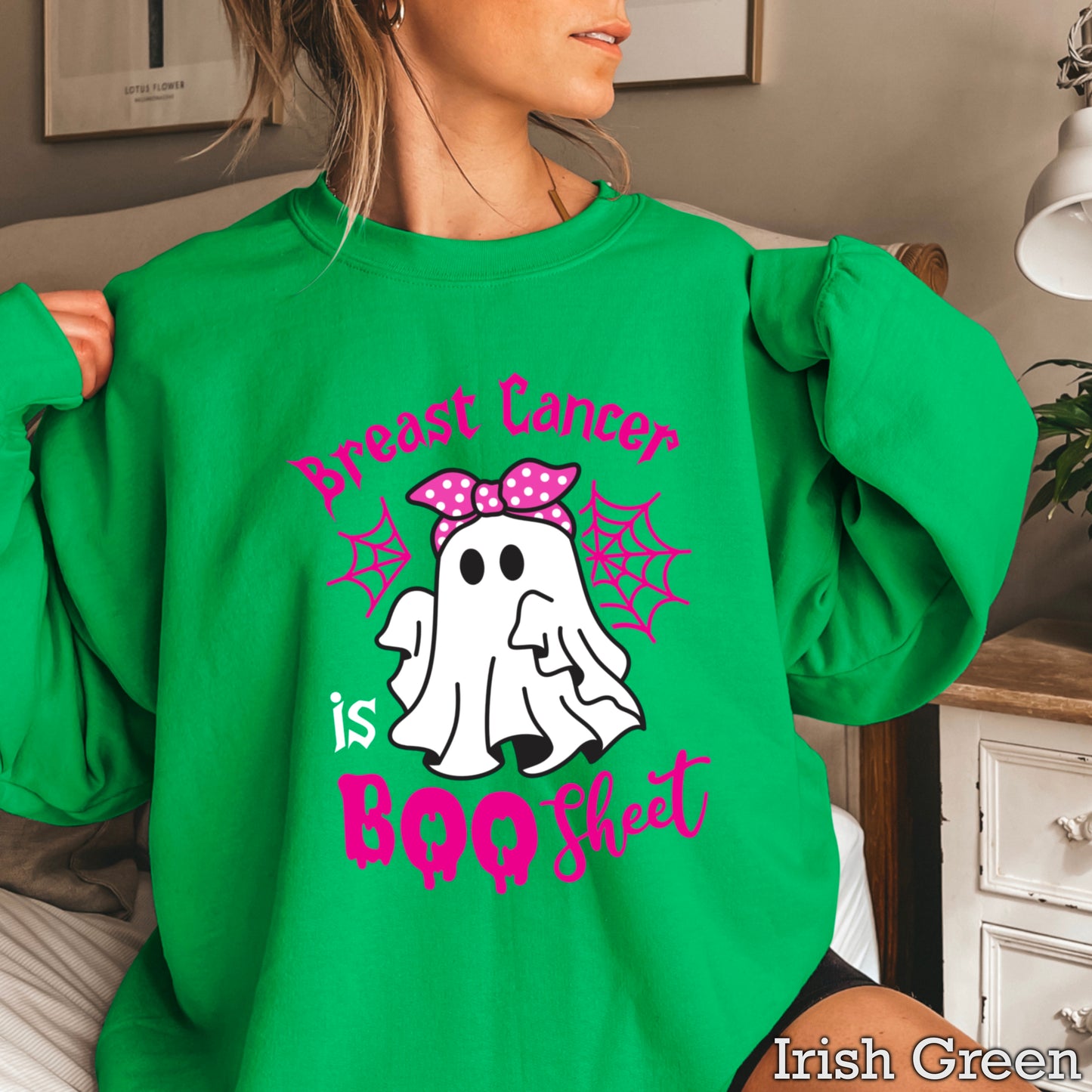 Breast Cancer Is Boo-Sheet Crewneck Sweatshirt