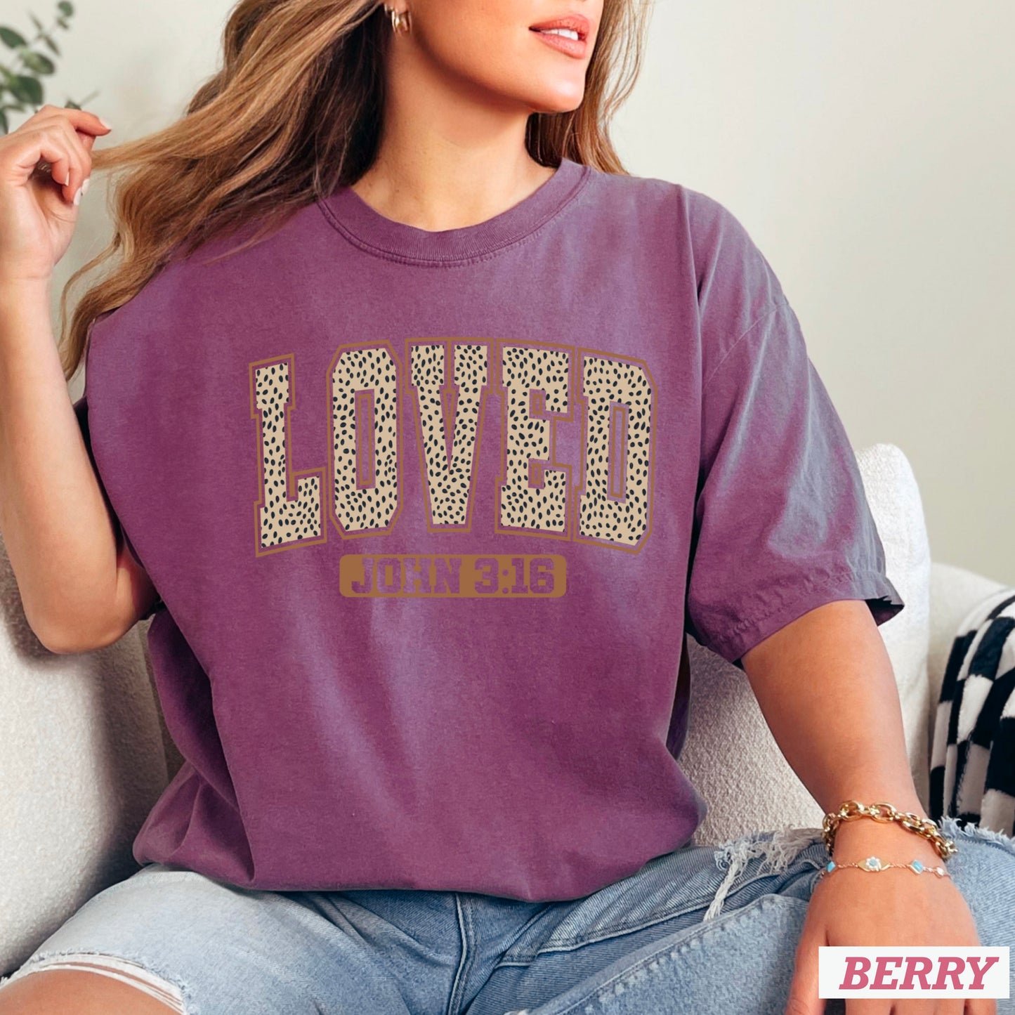John 3:16 Valentine’s Day Comfort Color Graphic Tee