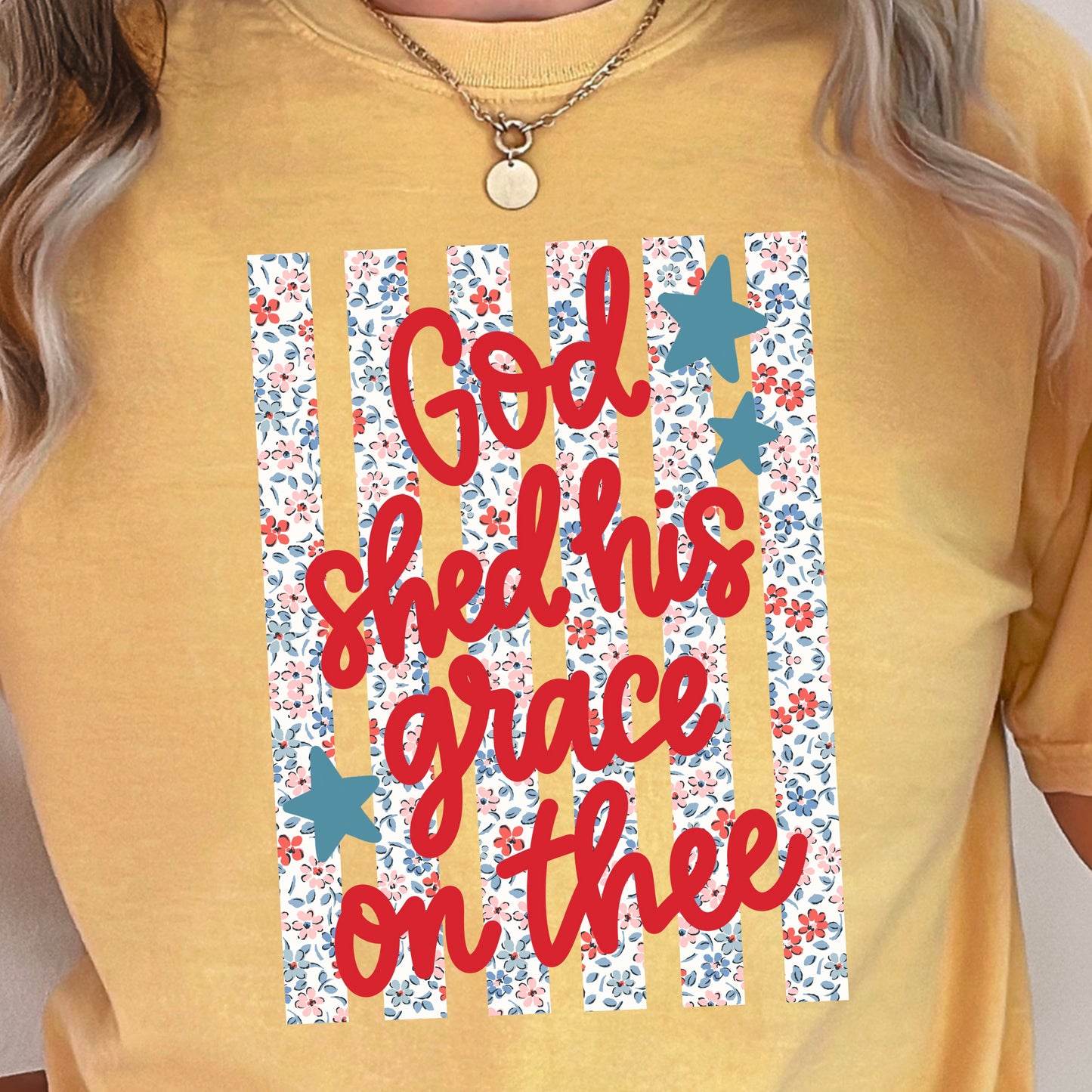 God Shed His Grace On Thee Comfort Color Graphic Tee