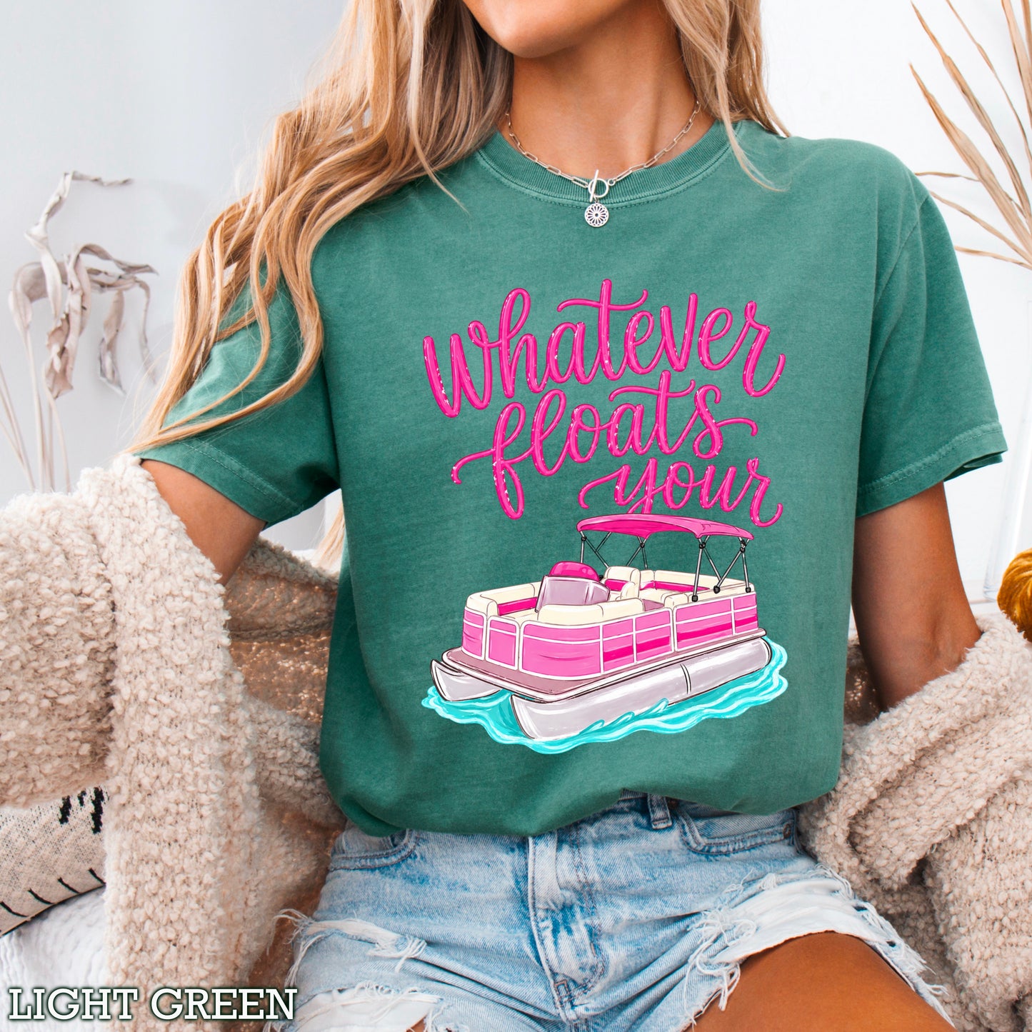 Whatever Floats Your Boat Comfort Color Graphic Tee