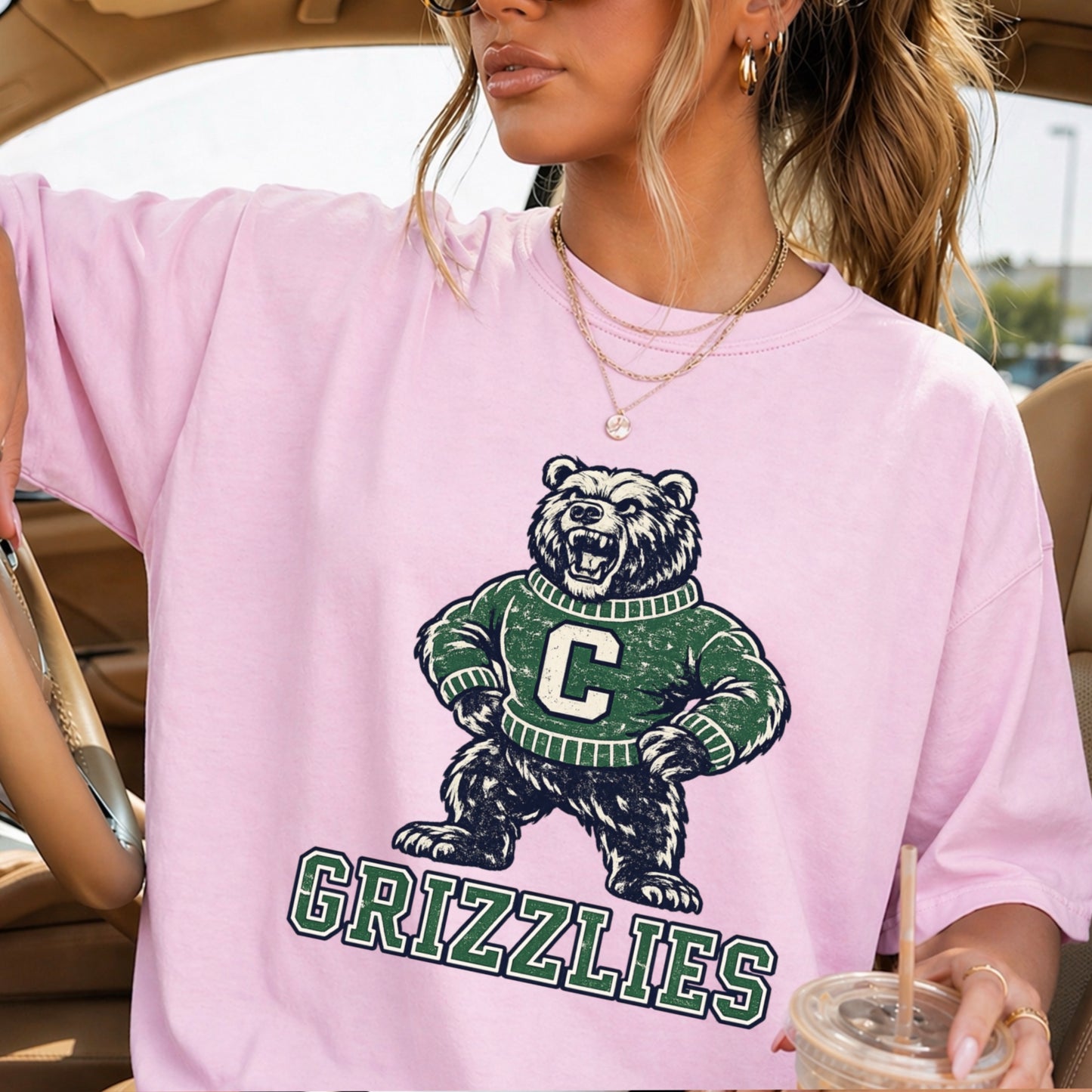 Grizzlies Comfort Color Graphic Tee