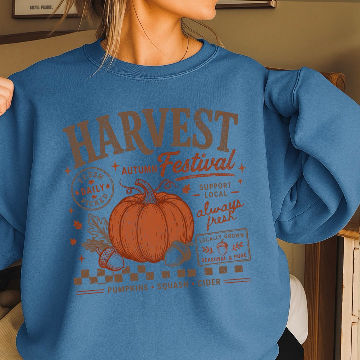 Harvest Festival Fall Crewneck Sweatshirt