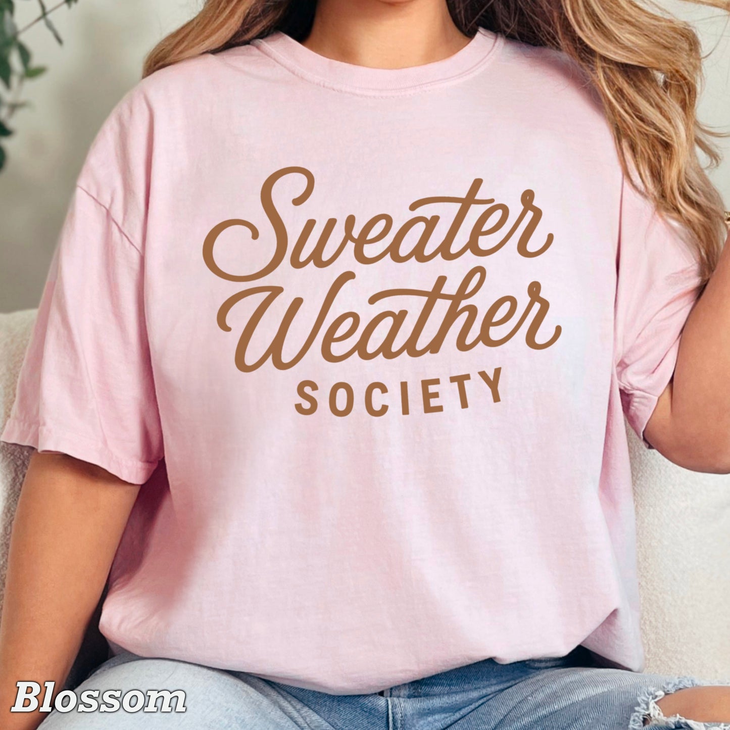 Sweater Weather Society Comfort Color Graphic Tee