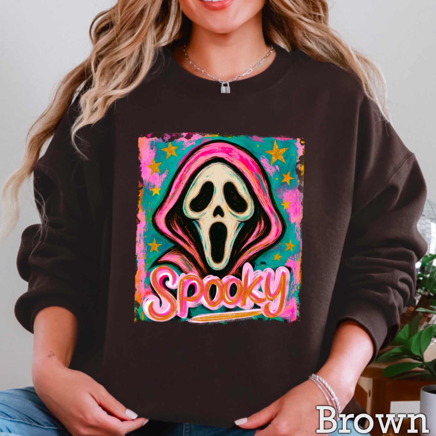 Spooky Floral Crewneck Sweatshirt