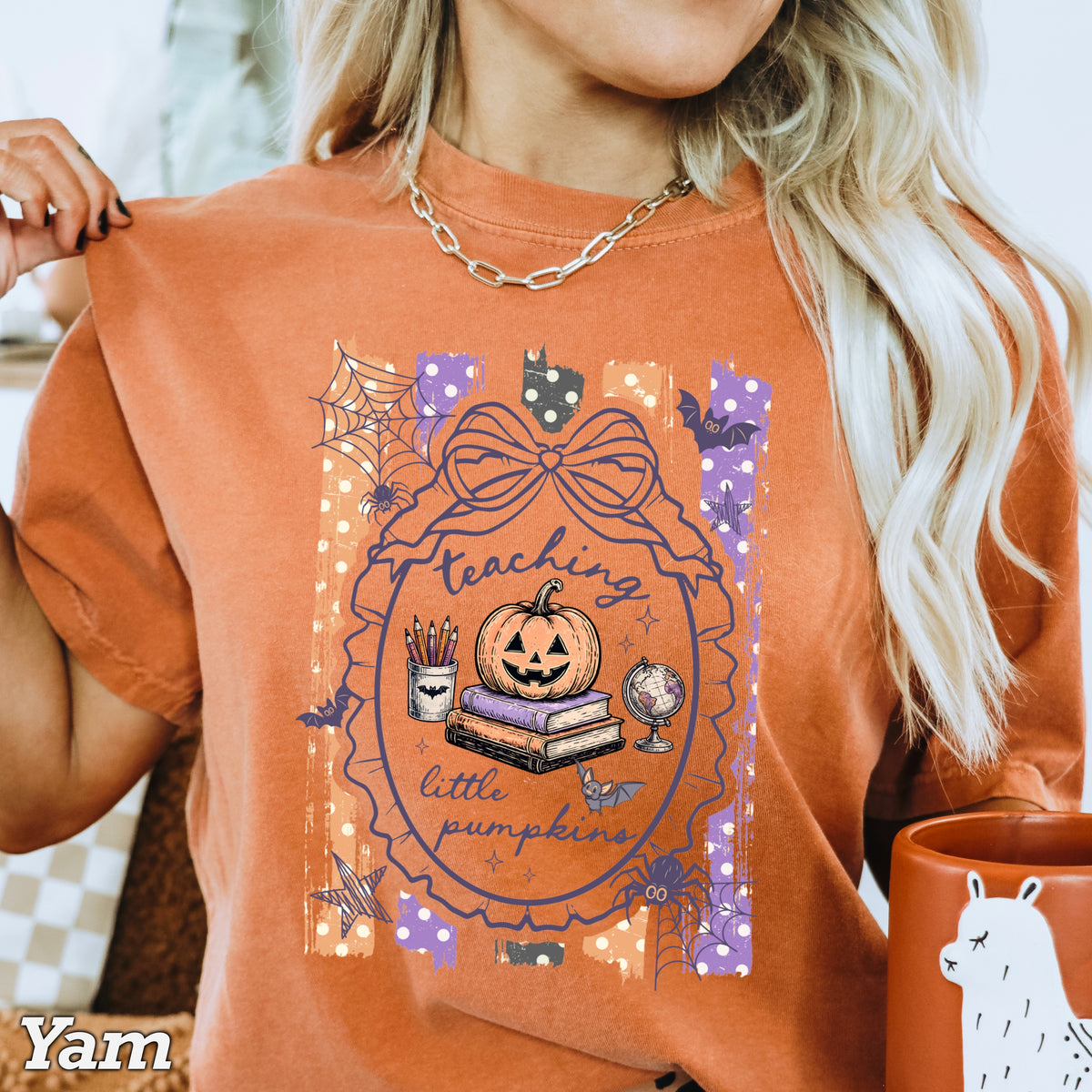 Teaching Little Pumpkins Comfort Color Graphic Tee
