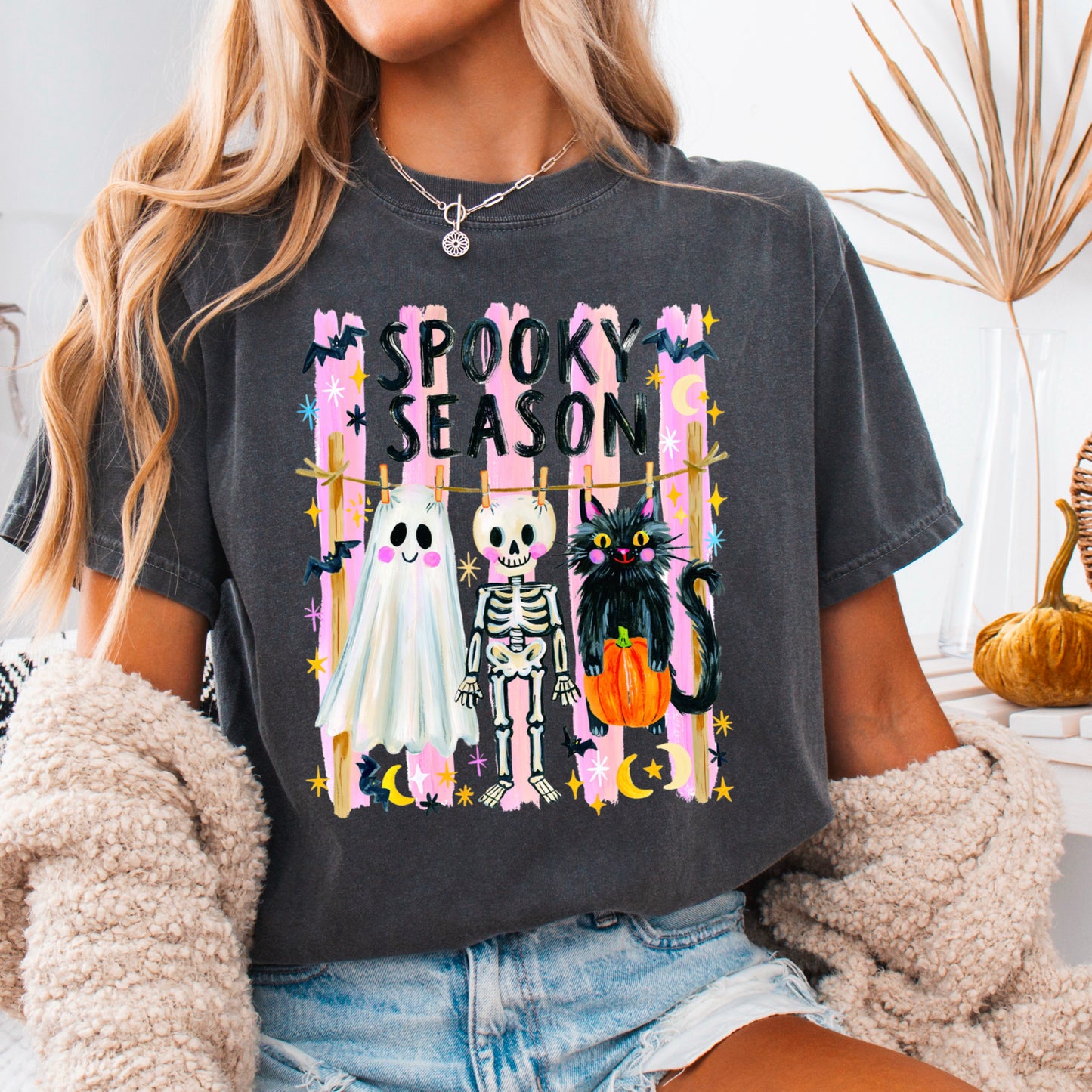 Spooky Season Halloween Comfort Color Graphic Tee