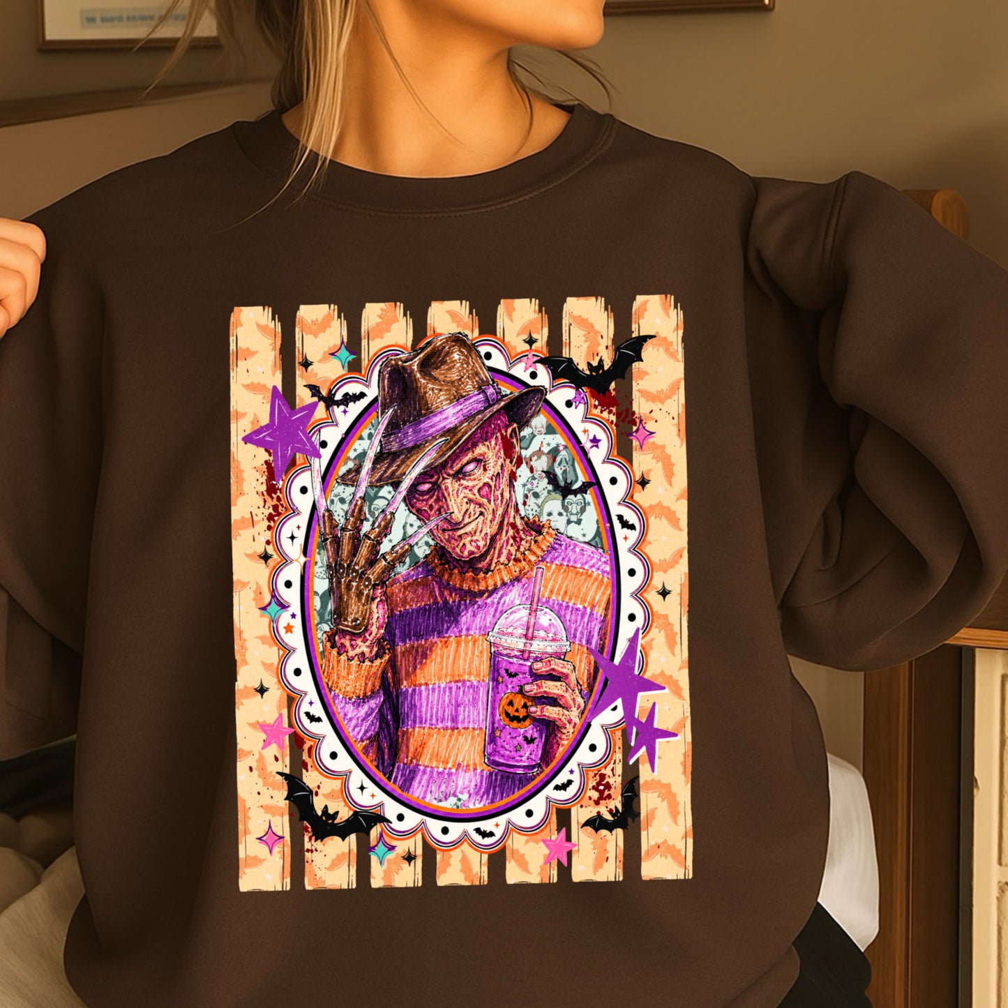 Horror Film Character Crewneck Sweatshirt