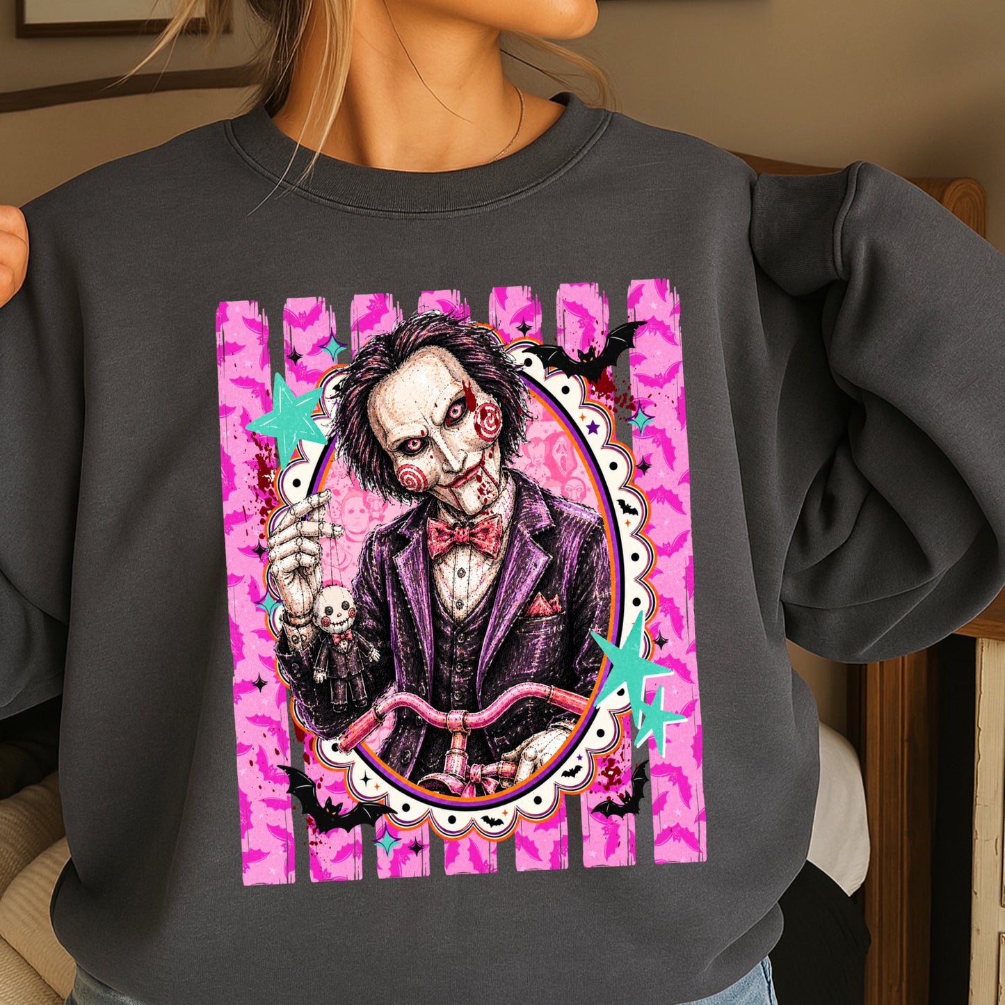 Horror Film Character Crewneck Sweatshirt