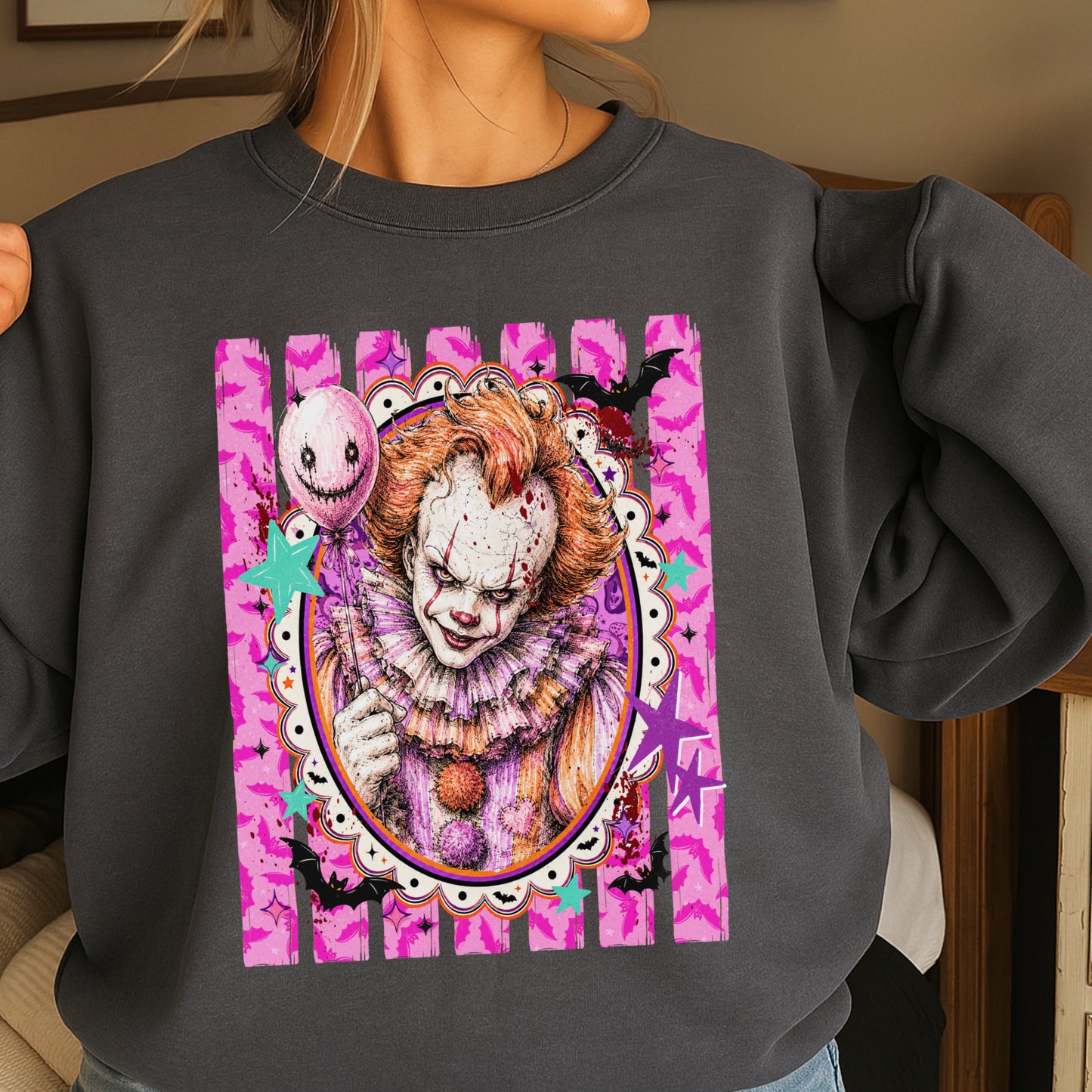 Horror Film Character Crewneck Sweatshirt
