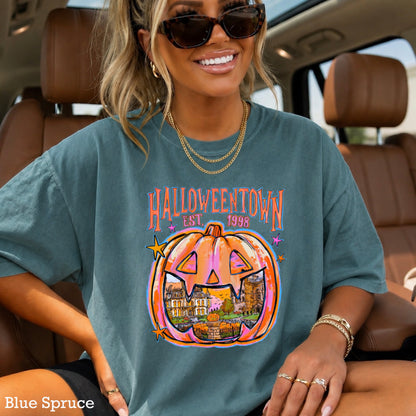 Halloween Town Comfort Color Graphic Tee
