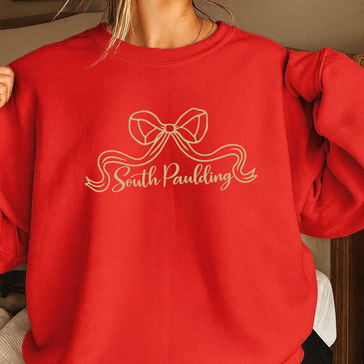 Spartans Coquette Bow Crewneck Sweatshirt
