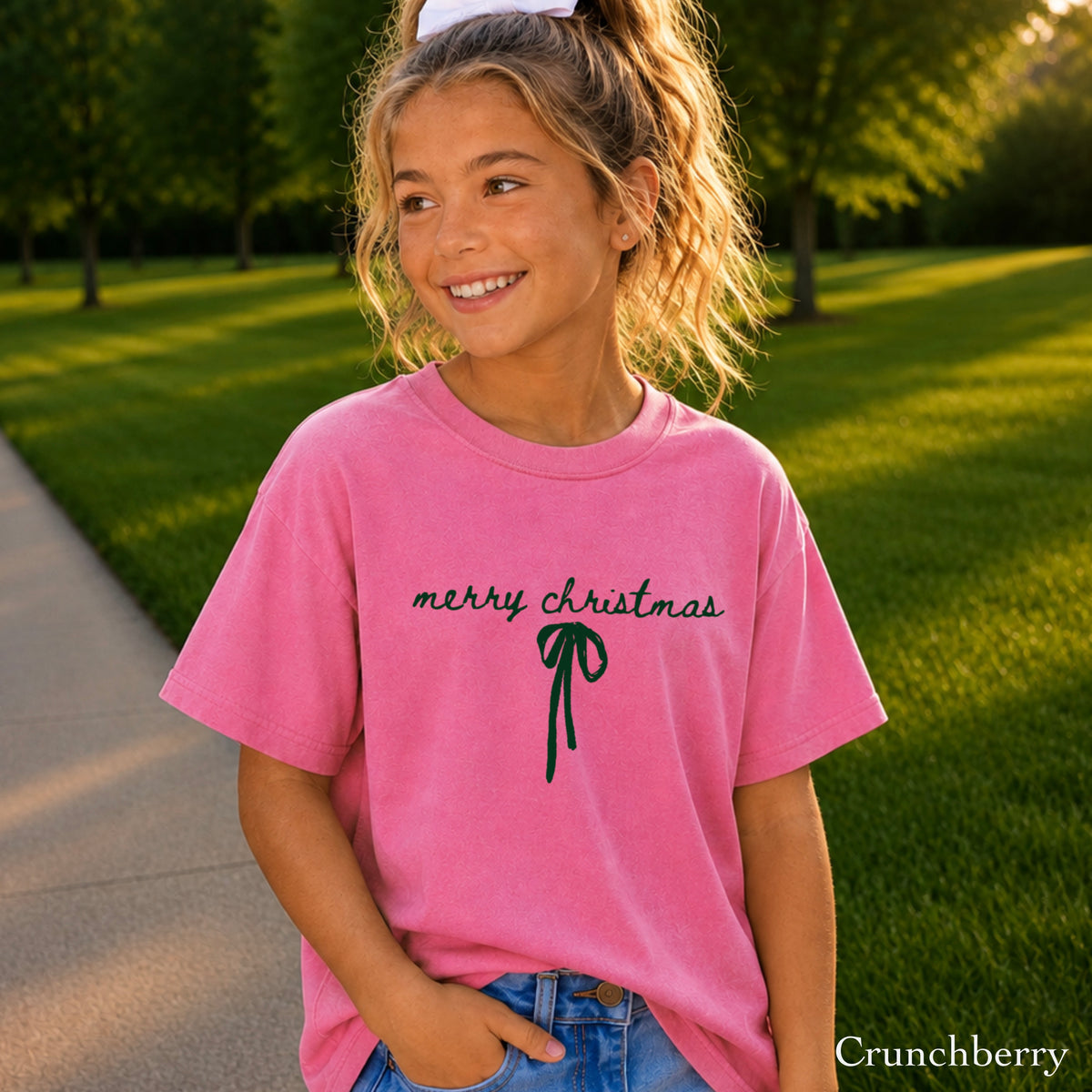 Merry Christmas Youth Comfort Color T-Shirt