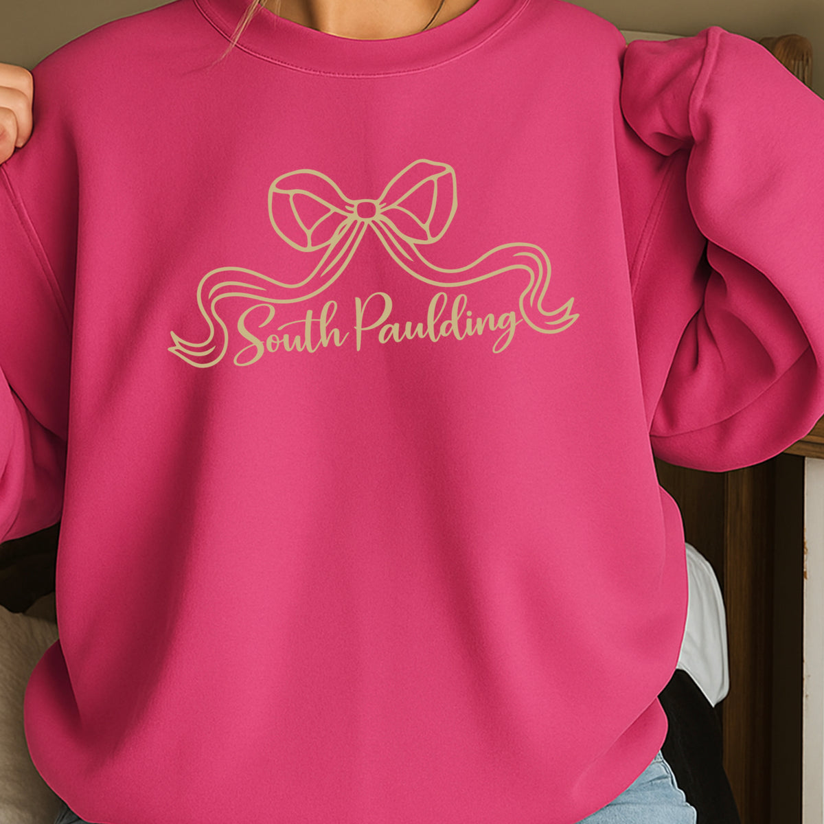 Spartans Coquette Bow Crewneck Sweatshirt