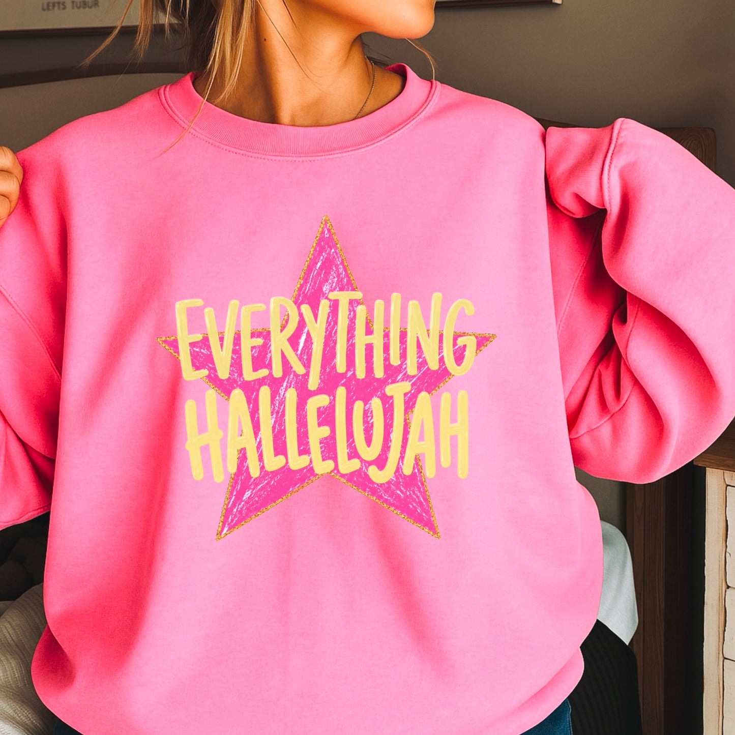 Everything Hallelujah Crewneck Sweatshirt