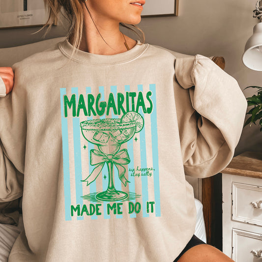 Margaritas Made Me Do It Crewneck Sweatshirt