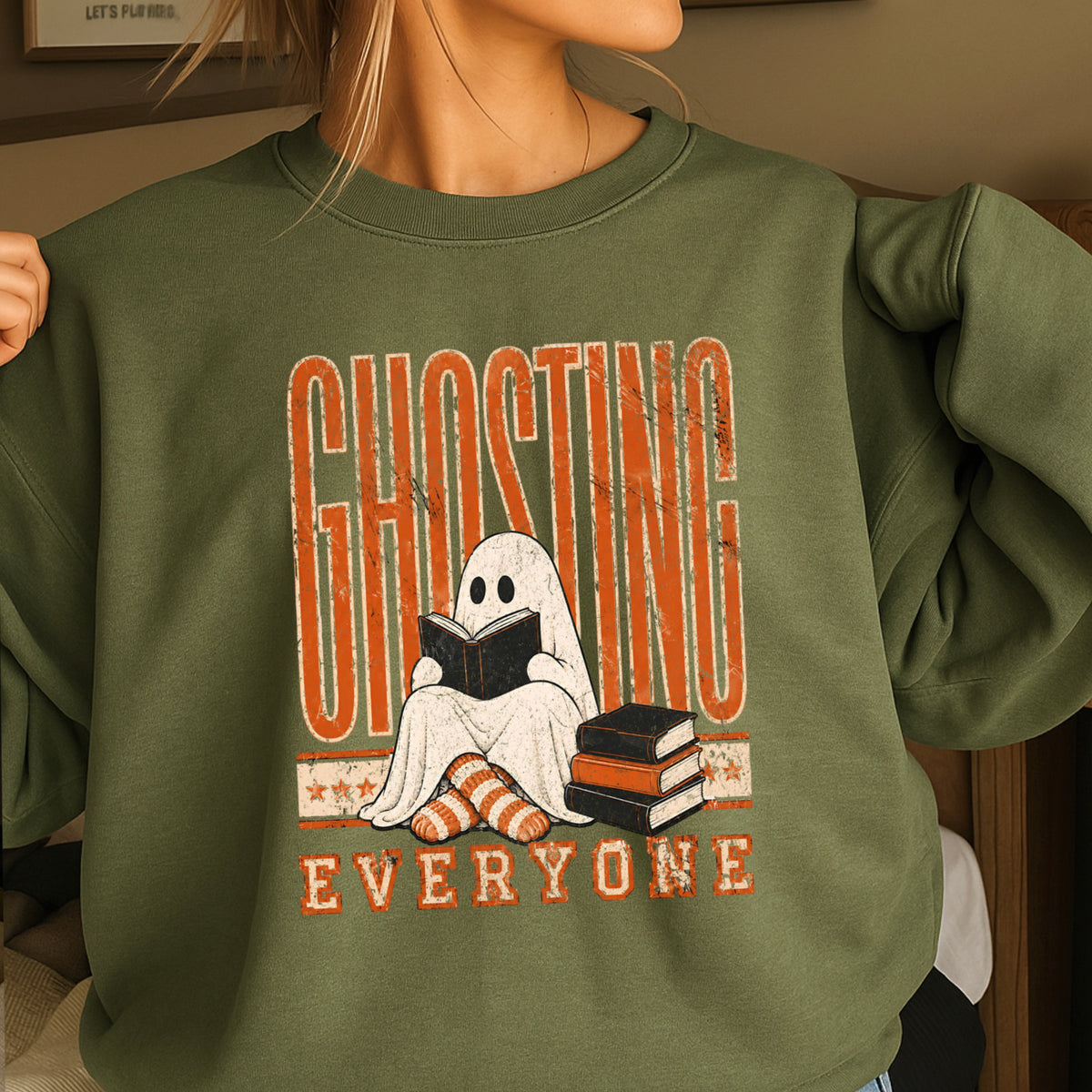 Ghosting Everyone Halloween Sweatshirt