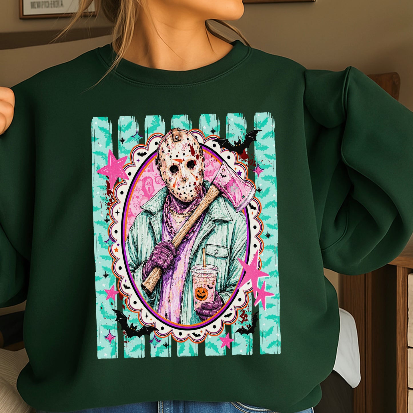 Horror Film Character Crewneck Sweatshirt