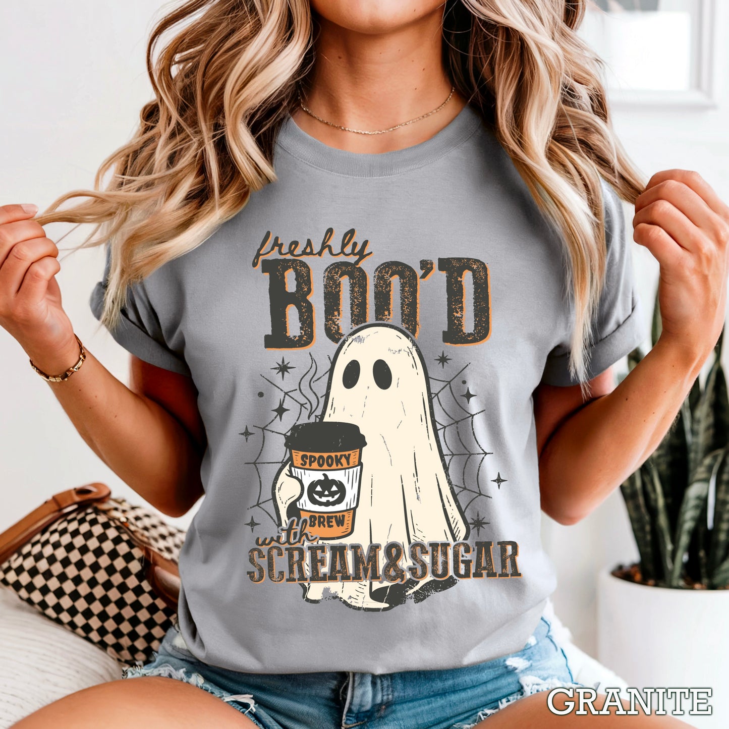 Freshly Boo’d Halloween Comfort Color Graphic Tee