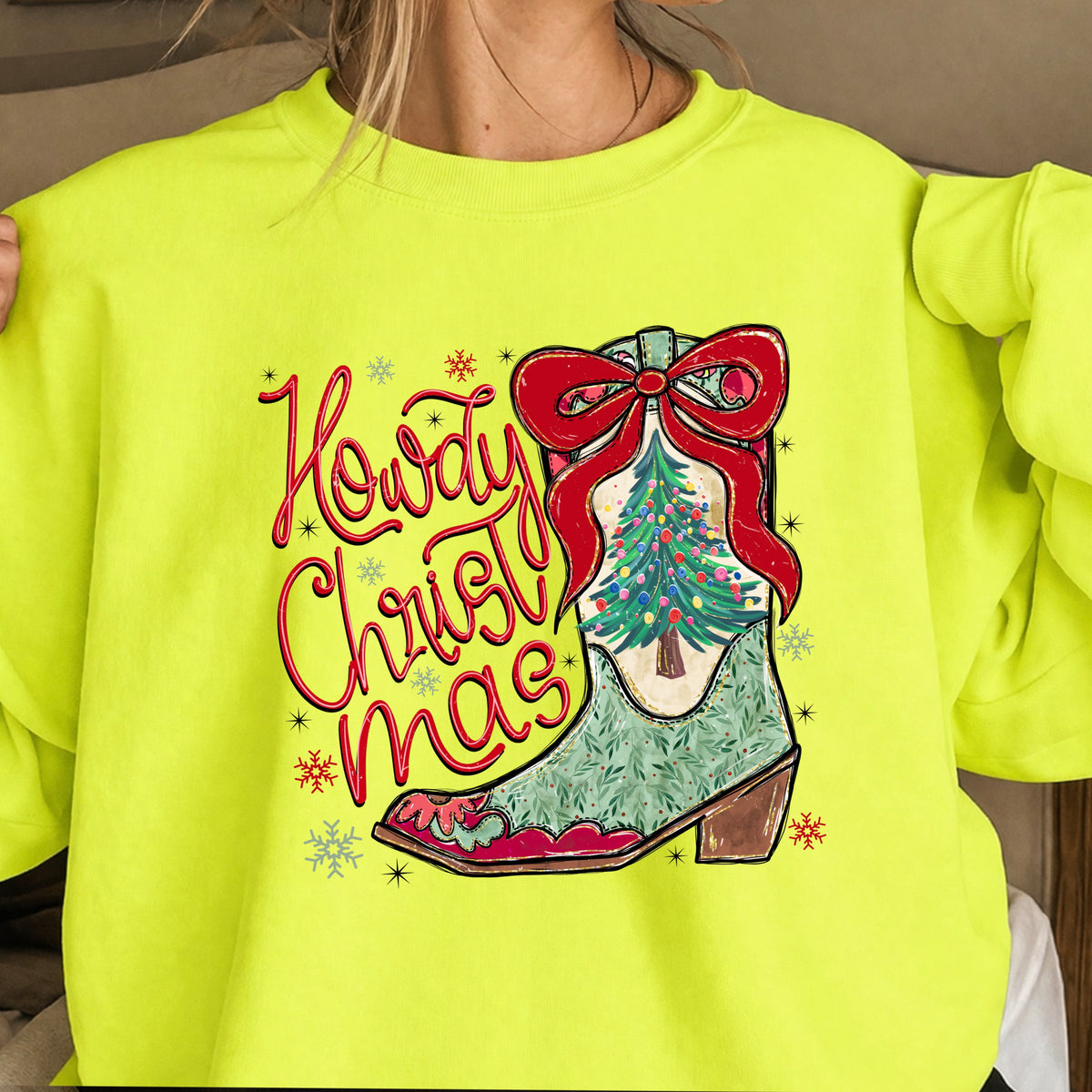 Howdy Christmas Crewneck Sweatshirt