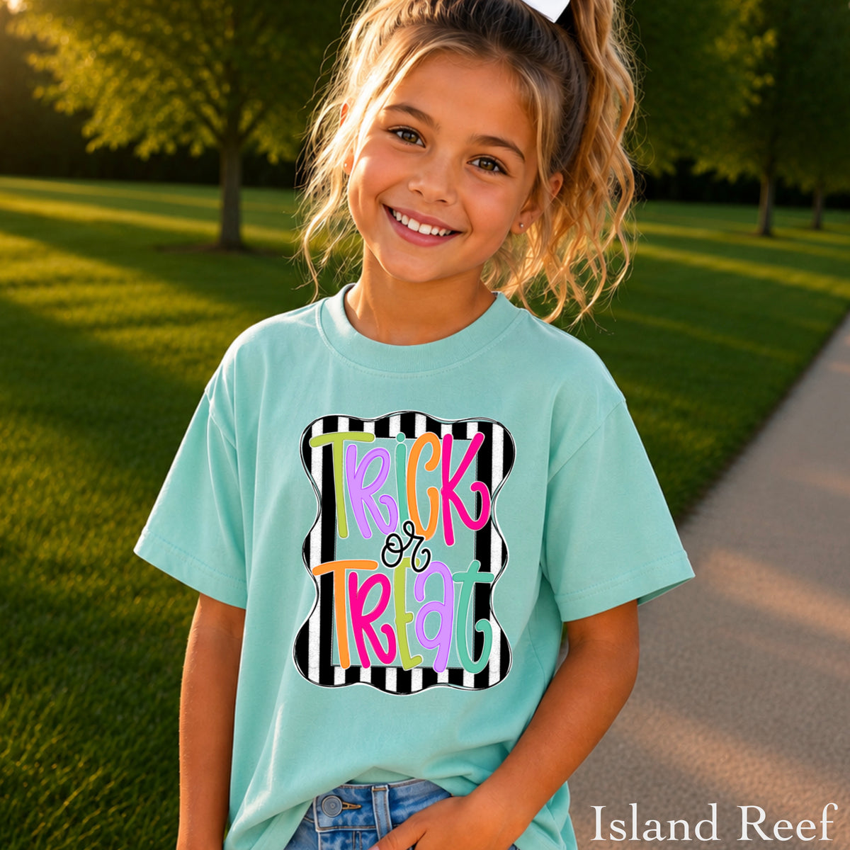 Trick Or Treat Halloween Youth Comfort Color T-Shirt