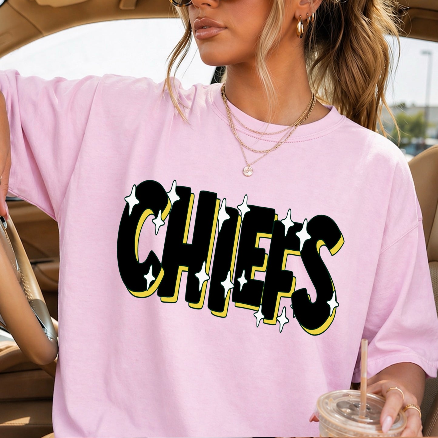 Chiefs  Comfort Color Graphic Tee