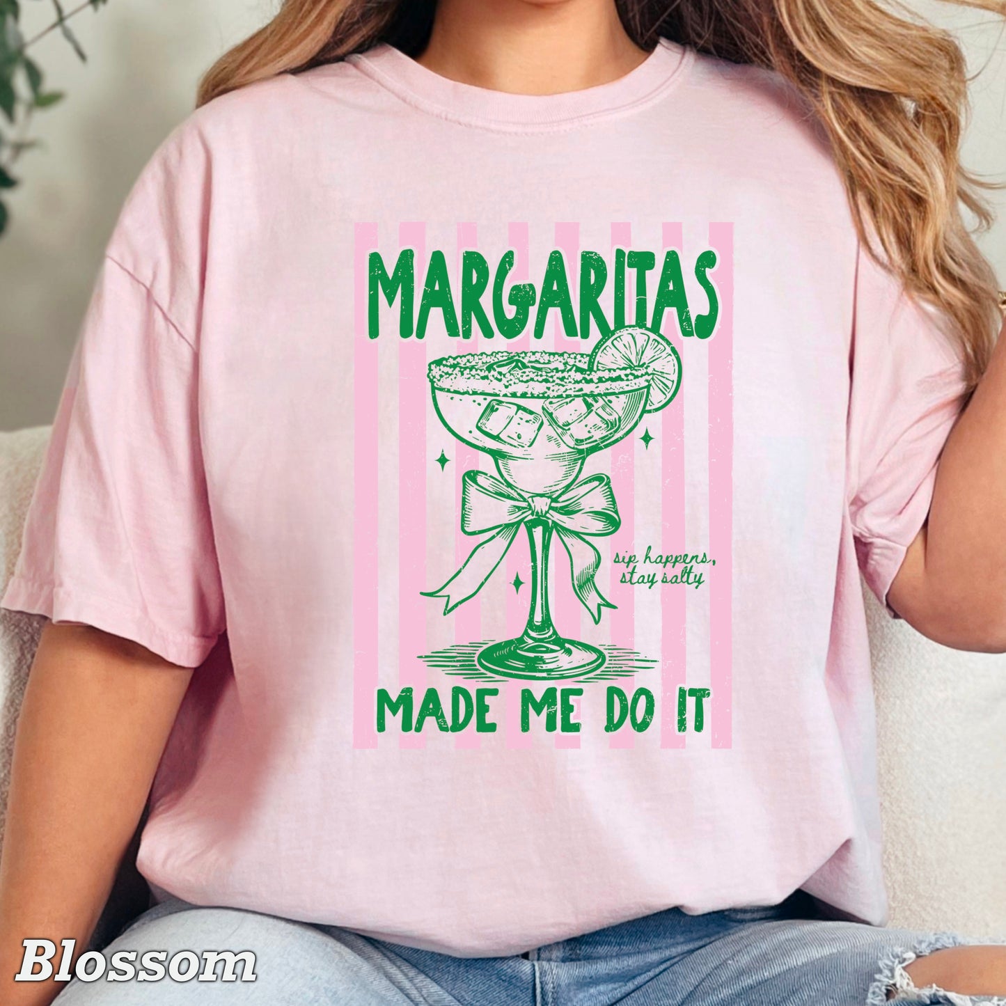Margaritas Made Me Do It Comfort Color Graphic Tee