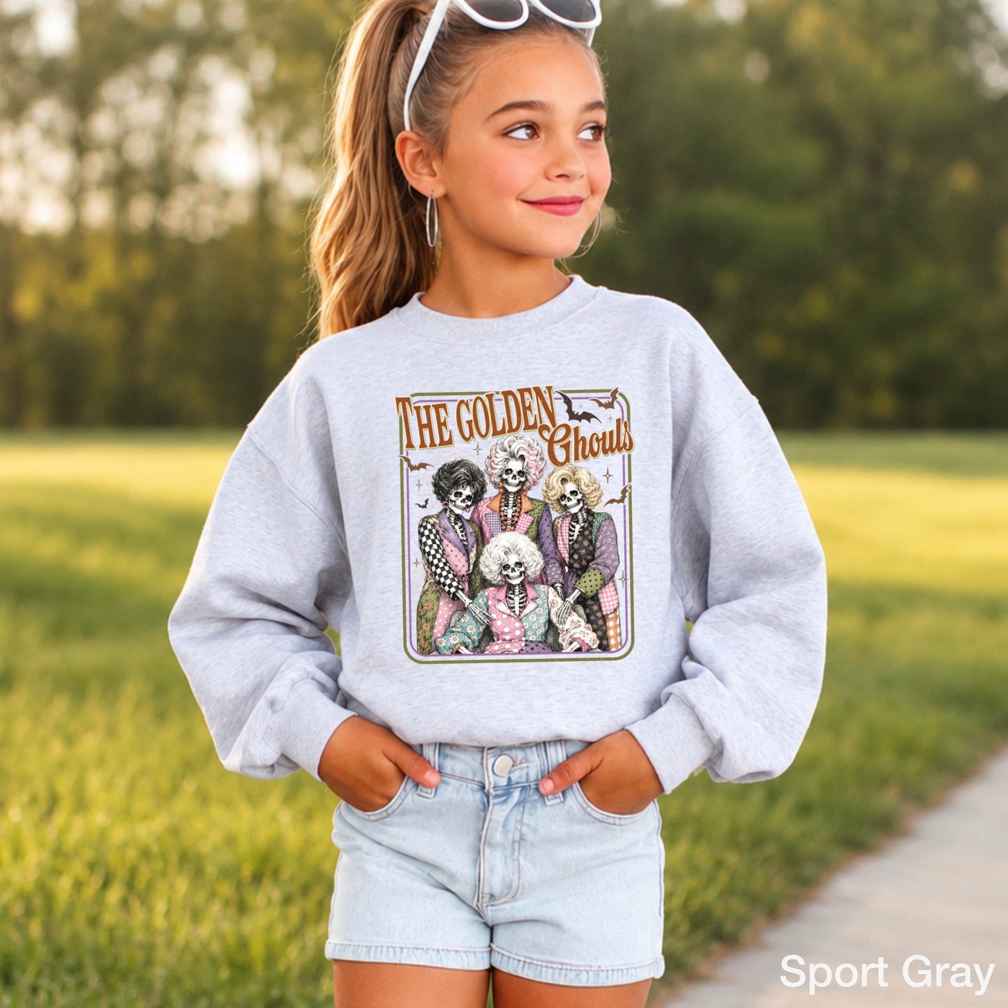 The Golden Ghouls Youth Crewneck Sweatshirt