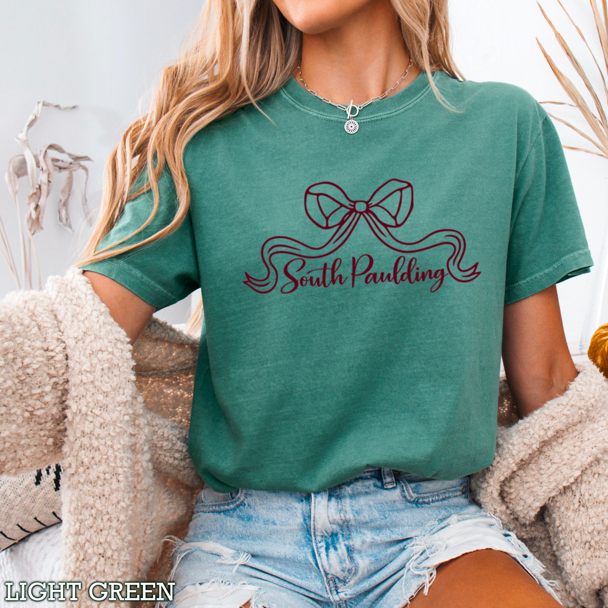Spartans Coquette Bow Comfort Color Graphic Tee