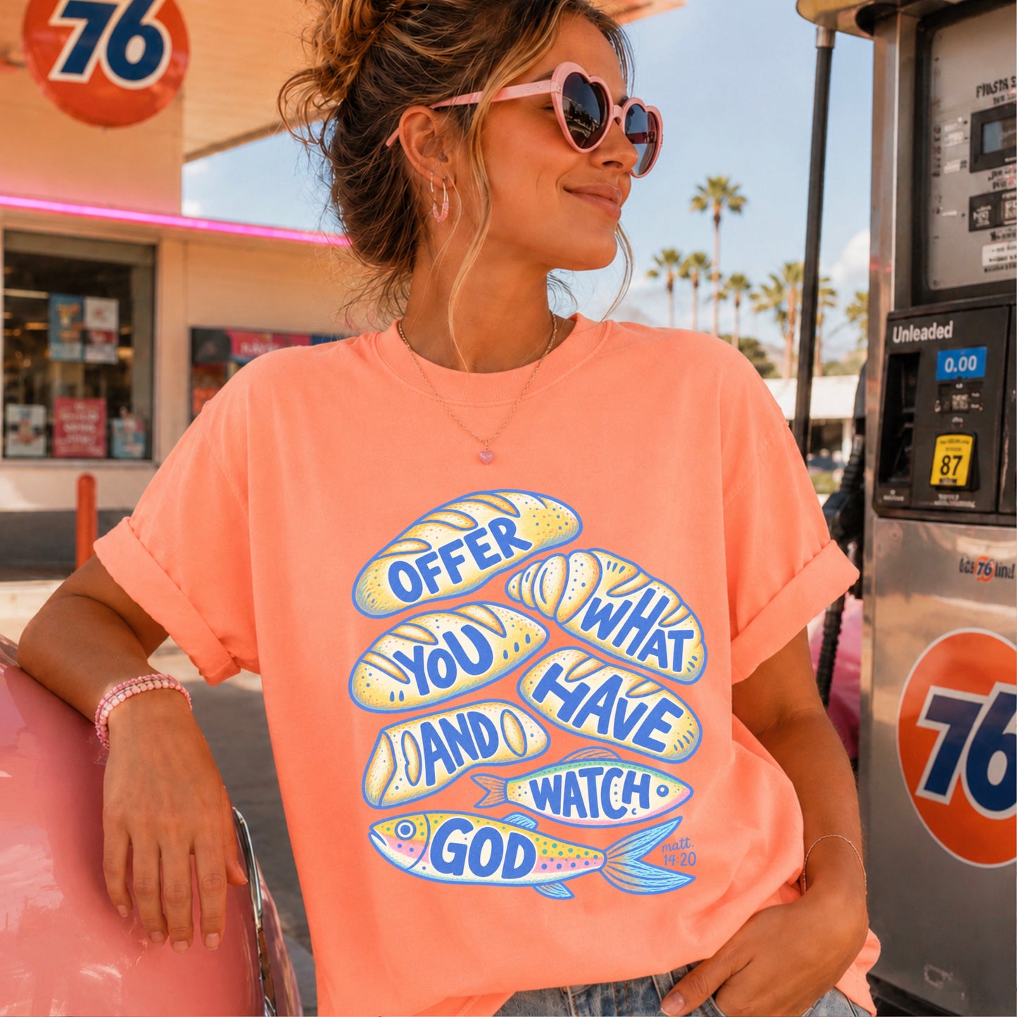 Offer What You Have And Watch God Comfort Color Graphic Tee