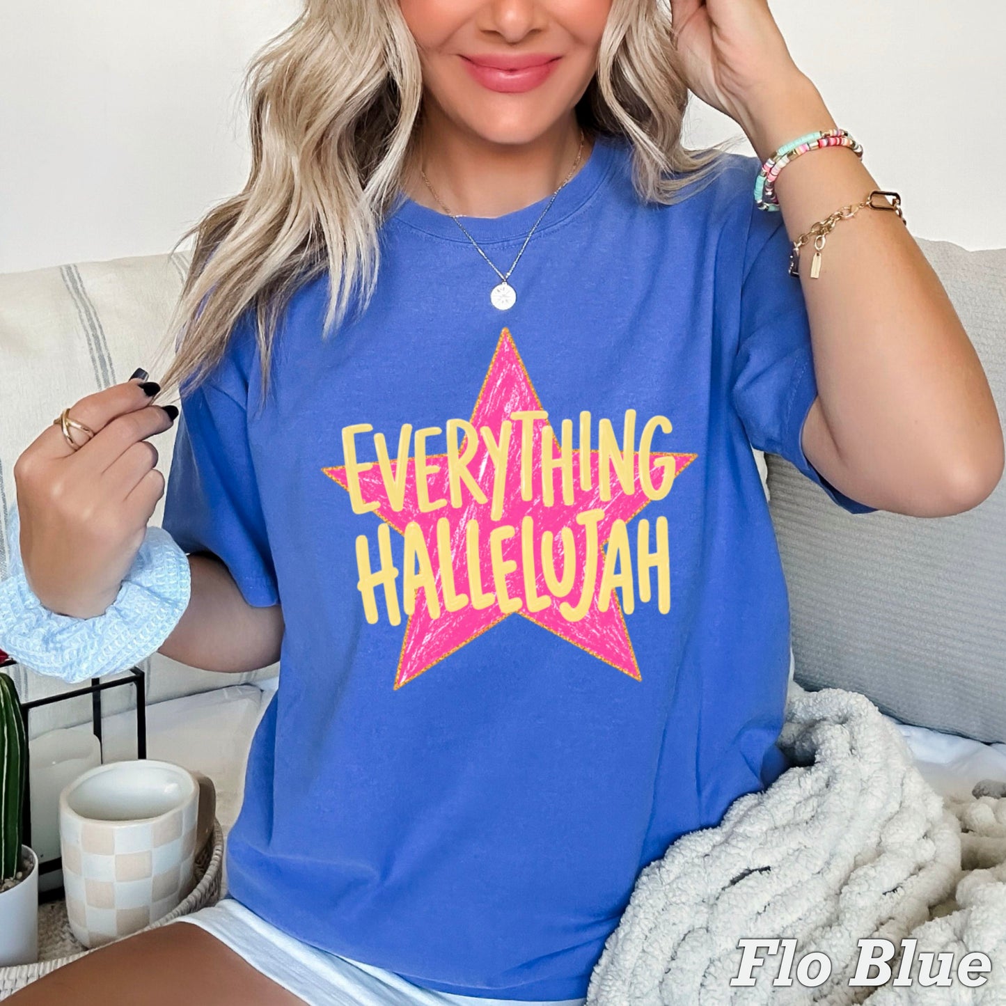 Everything Hallelujah Comfort Color Graphic Tee